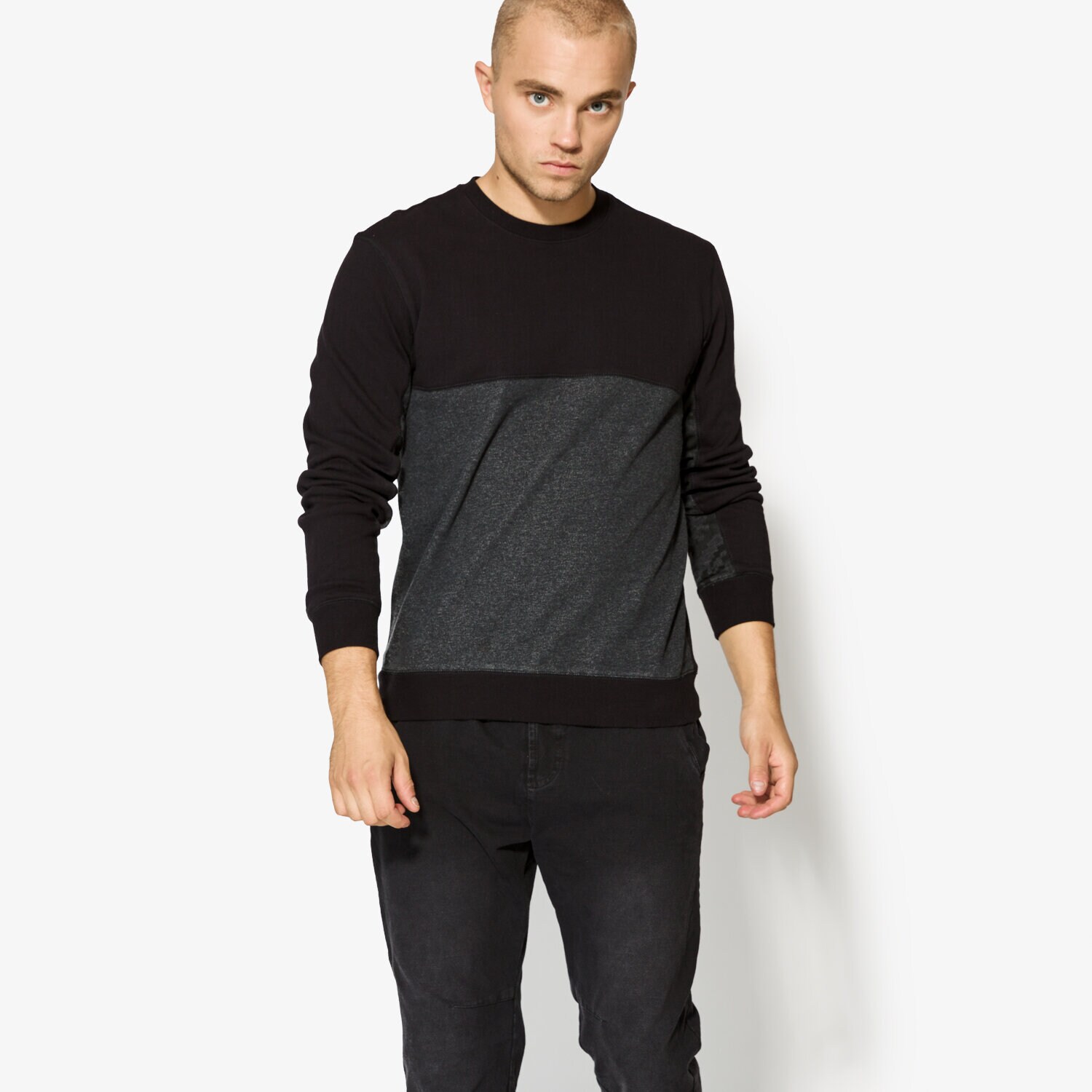 Bluza męska CONFRONT BLUZA ARNICA CF37BLM13001 CZARNY