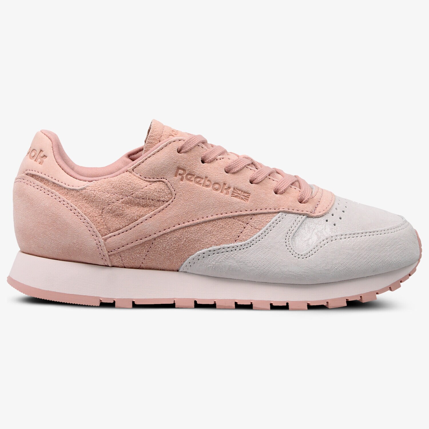 Buty sneakersy damskie REEBOK CLASSIC LEATHER NUBUCK BS9863 RÓŻOWY