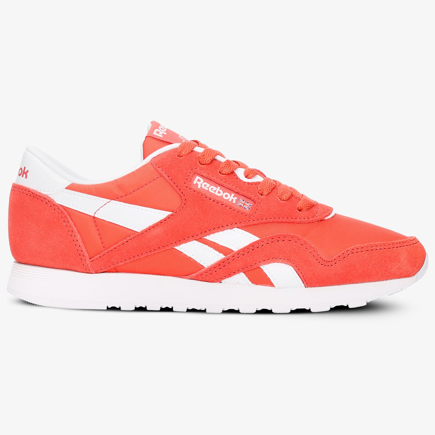 Buty sneakersy damskie REEBOK CL NYLON NEUTRALS BS9377 CZERWONY