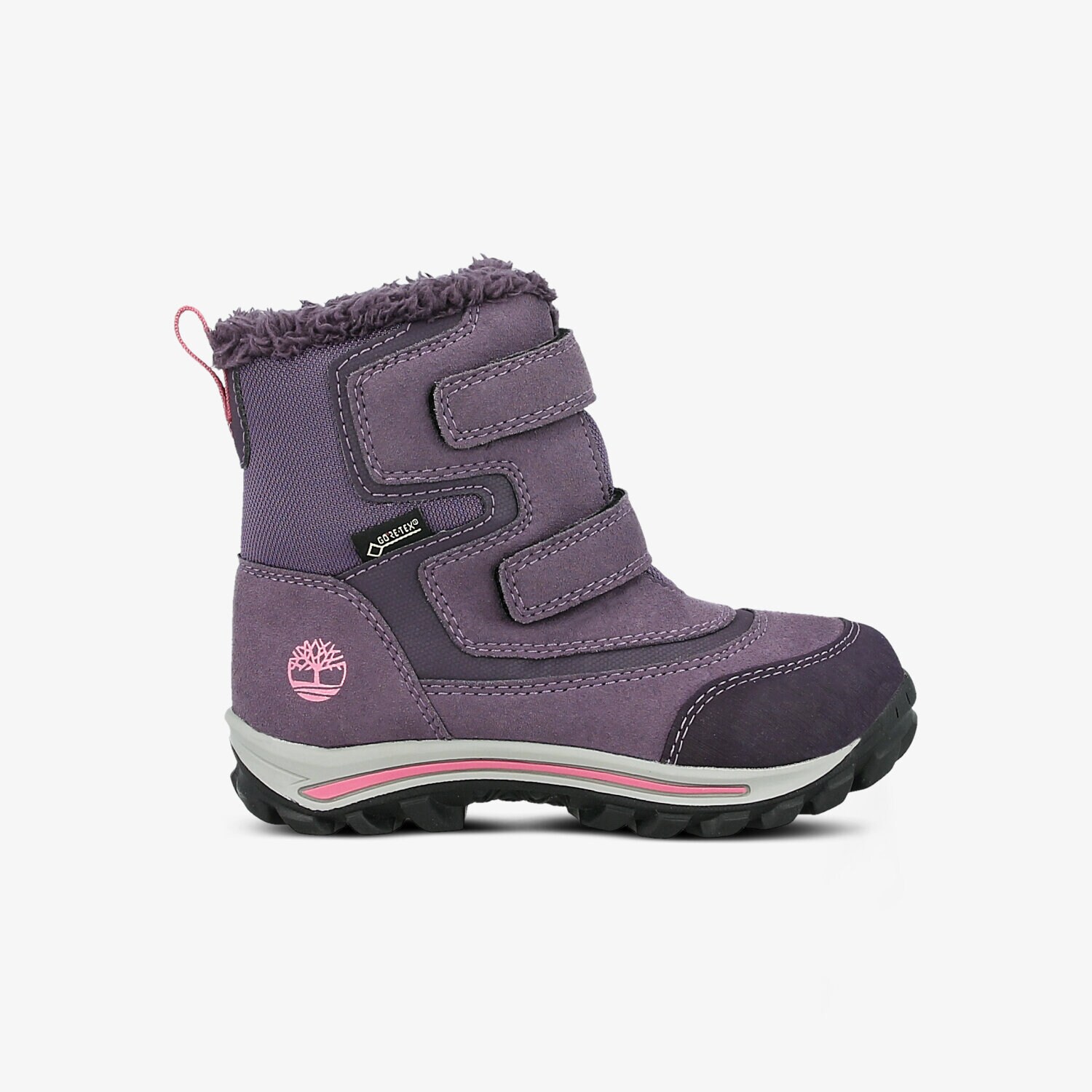 Buty zimowe, trekkingowe, outdoor dla dzieci TIMBERLAND CHILLBERG 2-STRAP GTX A1LF9 FIOLETOWY