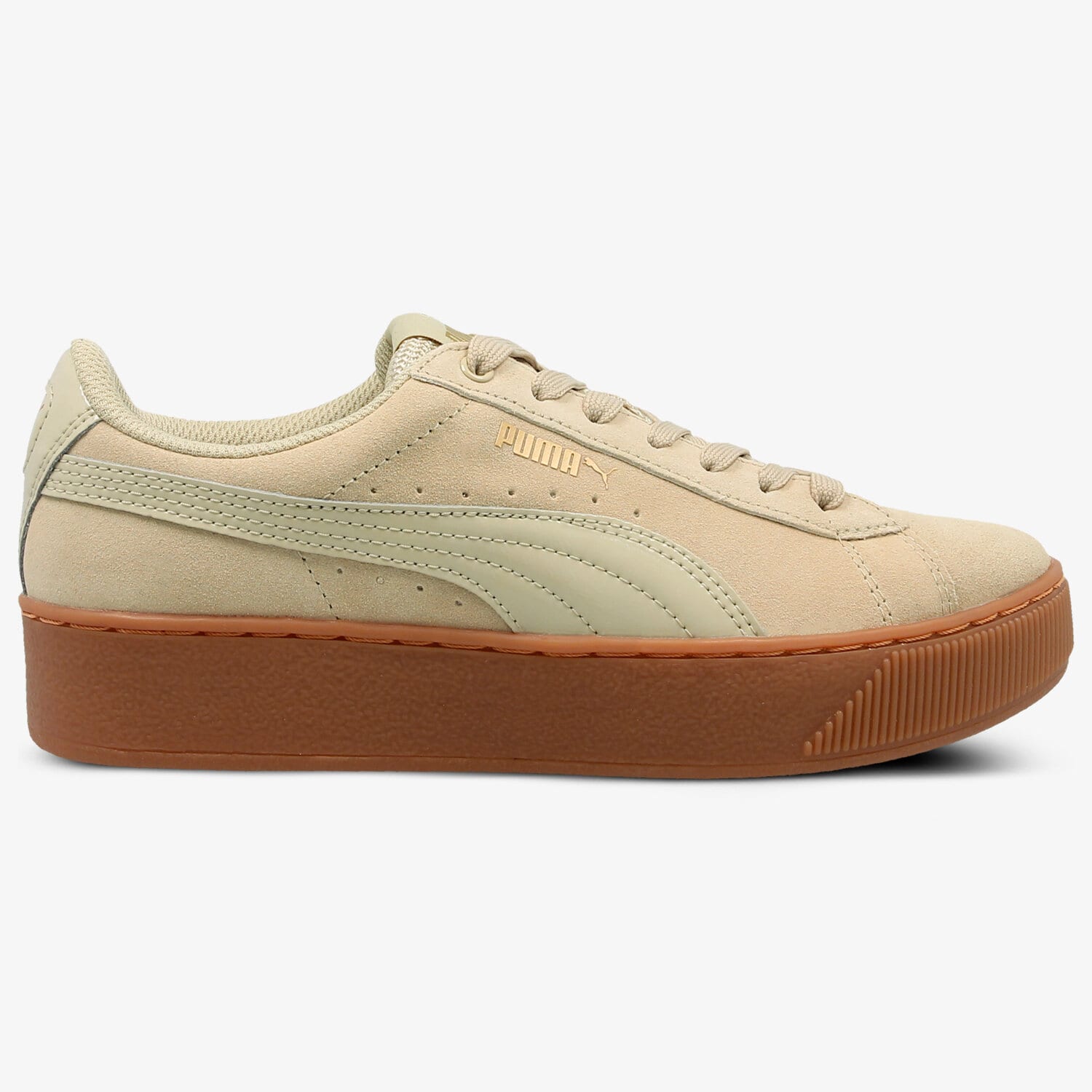 Buty sneakersy damskie PUMA VIKKY PLATFORM 36328714 BEŻOWY
