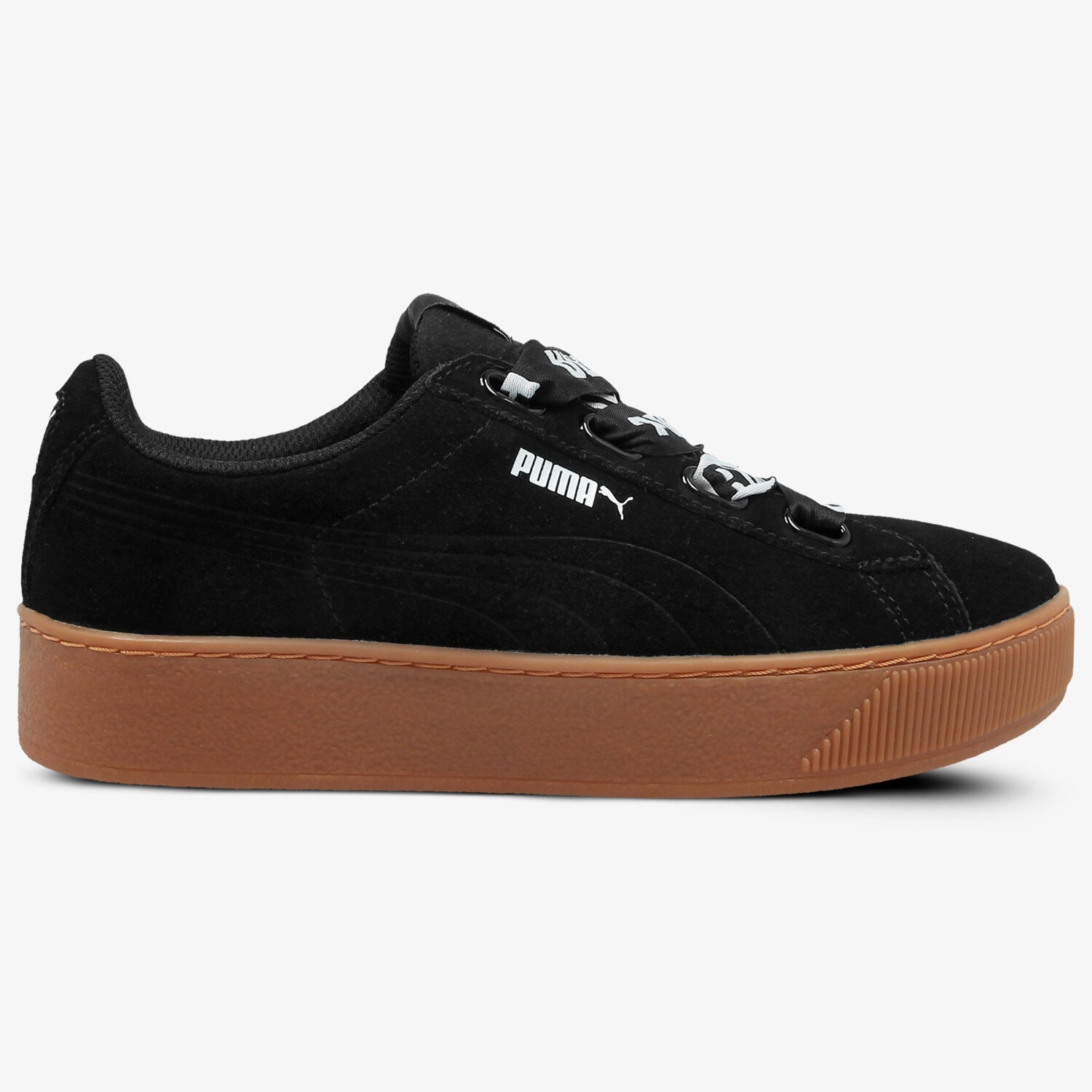 Buty sneakersy damskie PUMA VIKKY PLATFORM RIBBON MU 36531401 CZARNY