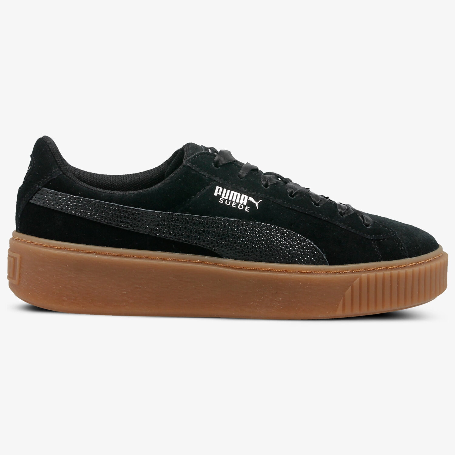 Buty sneakersy damskie PUMA SUEDE PLATFORM BUBBLE WN'S 36643901 CZARNY