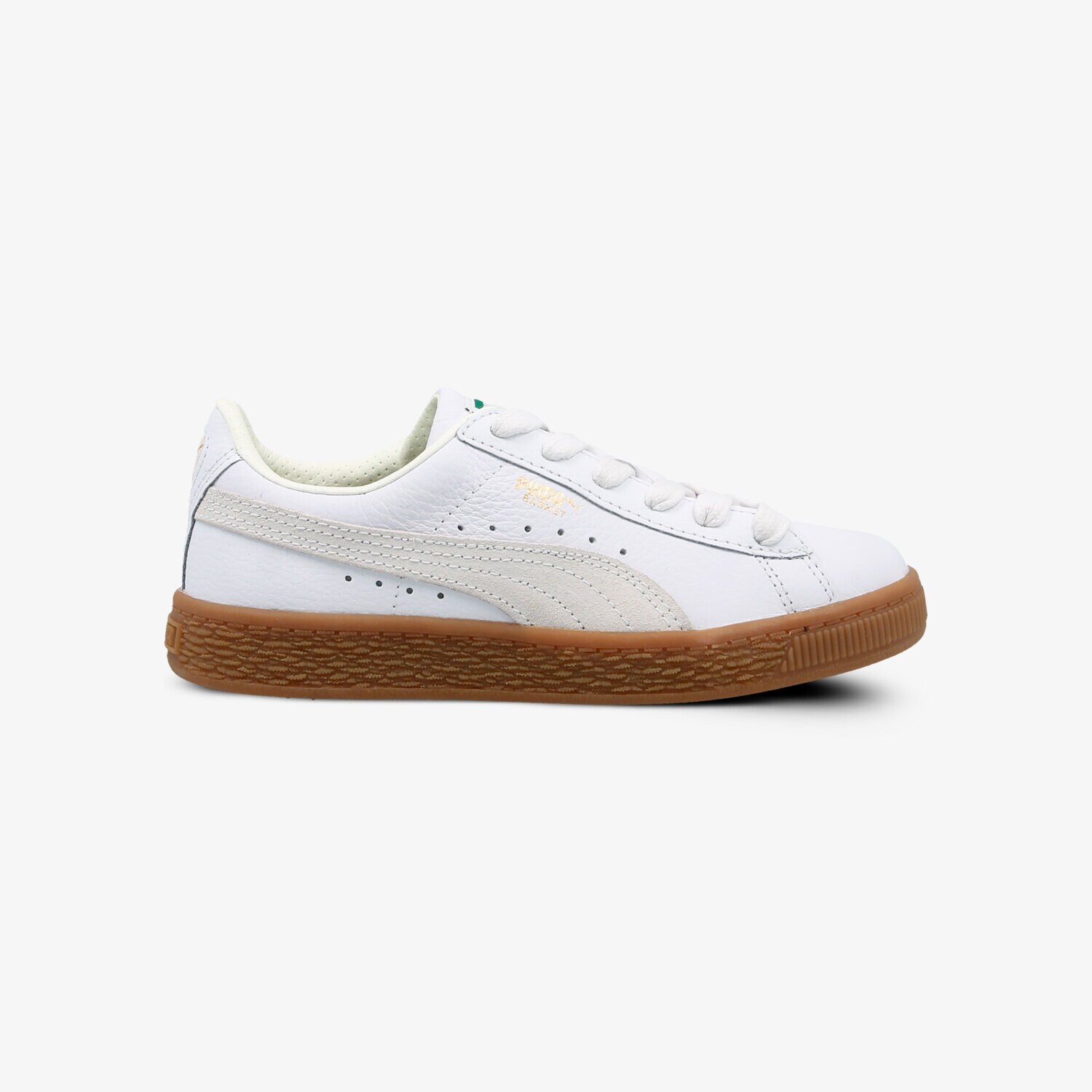 Buty sneakersy dla dzieci PUMA BASKET CLASSIC GUM DELUXE PS 36507901 BIAŁY