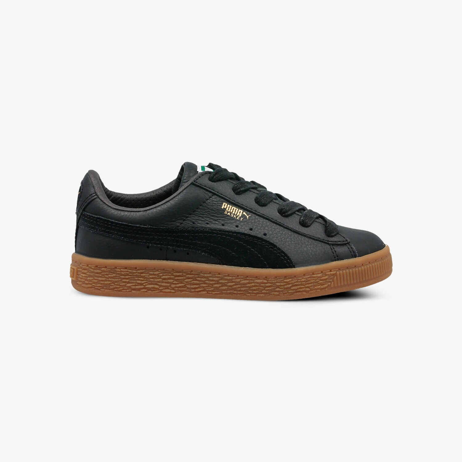 Buty sneakersy dla dzieci PUMA BASKET CLASSIC GUM DELUXE PS 36507902 CZARNY