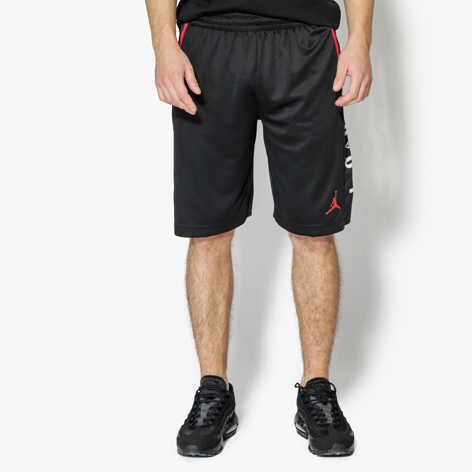 Krótkie spodenki, szorty męskie JORDAN SZORTY RISE GRAPHIC SHORT 888376-010 CZARNY