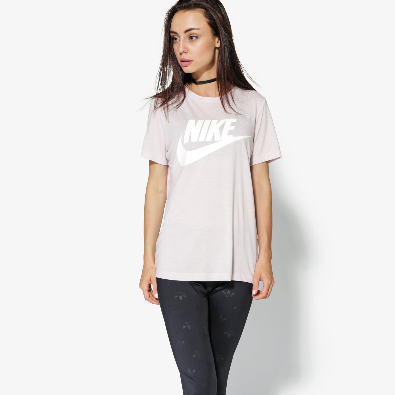Koszulka, t-shirt damski NIKE T-SHIRT SS W NSW ESSNTL TEE HBR 829747-699 RÓŻOWY
