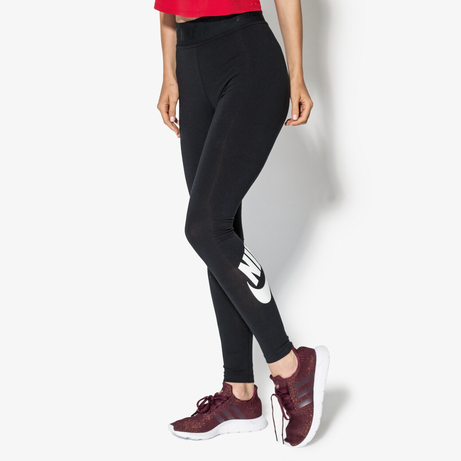 Spodnie sportowe damskie NIKE LEGGINGS W NSW LGGNG LEGASEE HW 933346-010 CZARNY