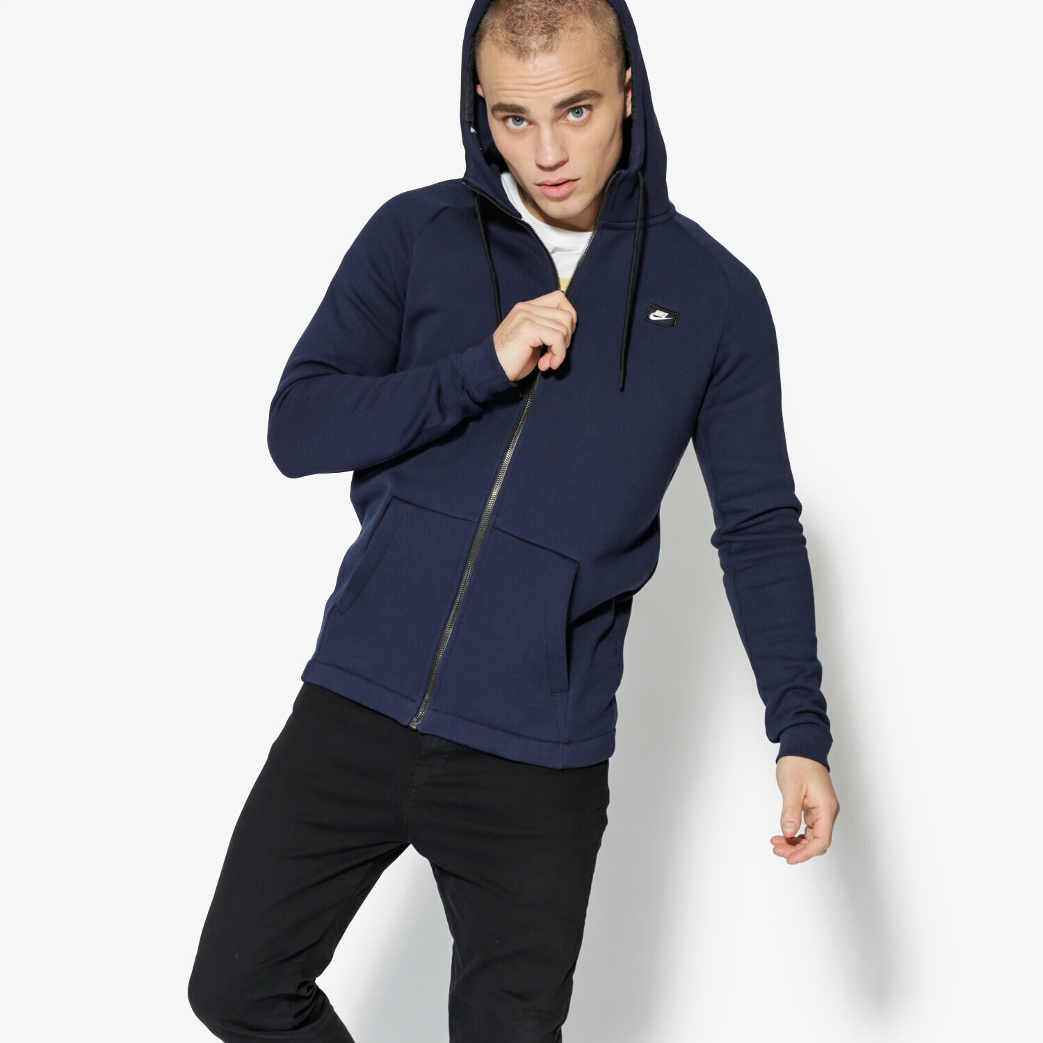 Bluza męska NIKE BLUZA M NSW MODERN HOODIE FZ BB 835858-451 GRANATOWY