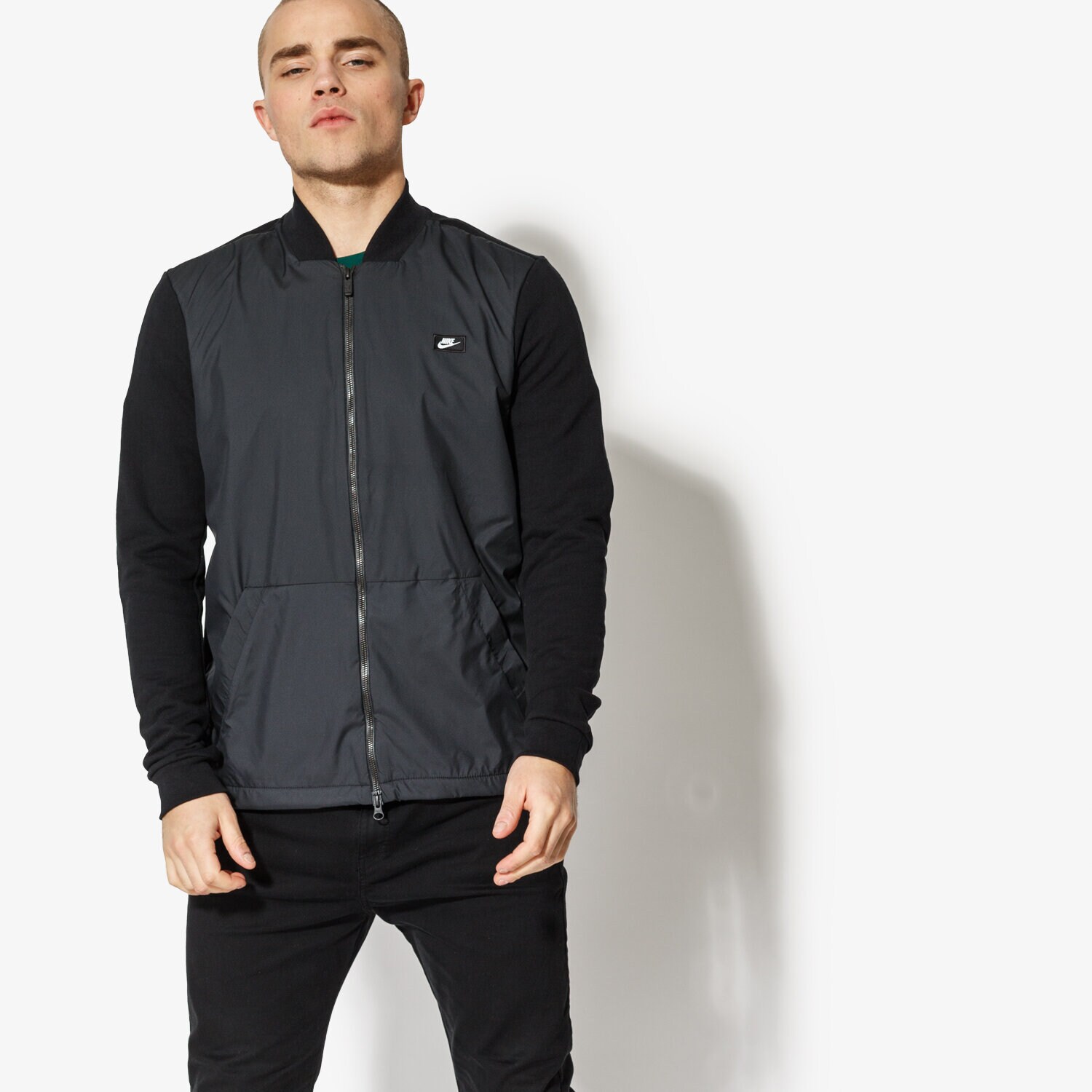 Kurtka wiosenna / jesienna męska NIKE KURTKA M NSW MODERN TOP FT 886245-010 CZARNY