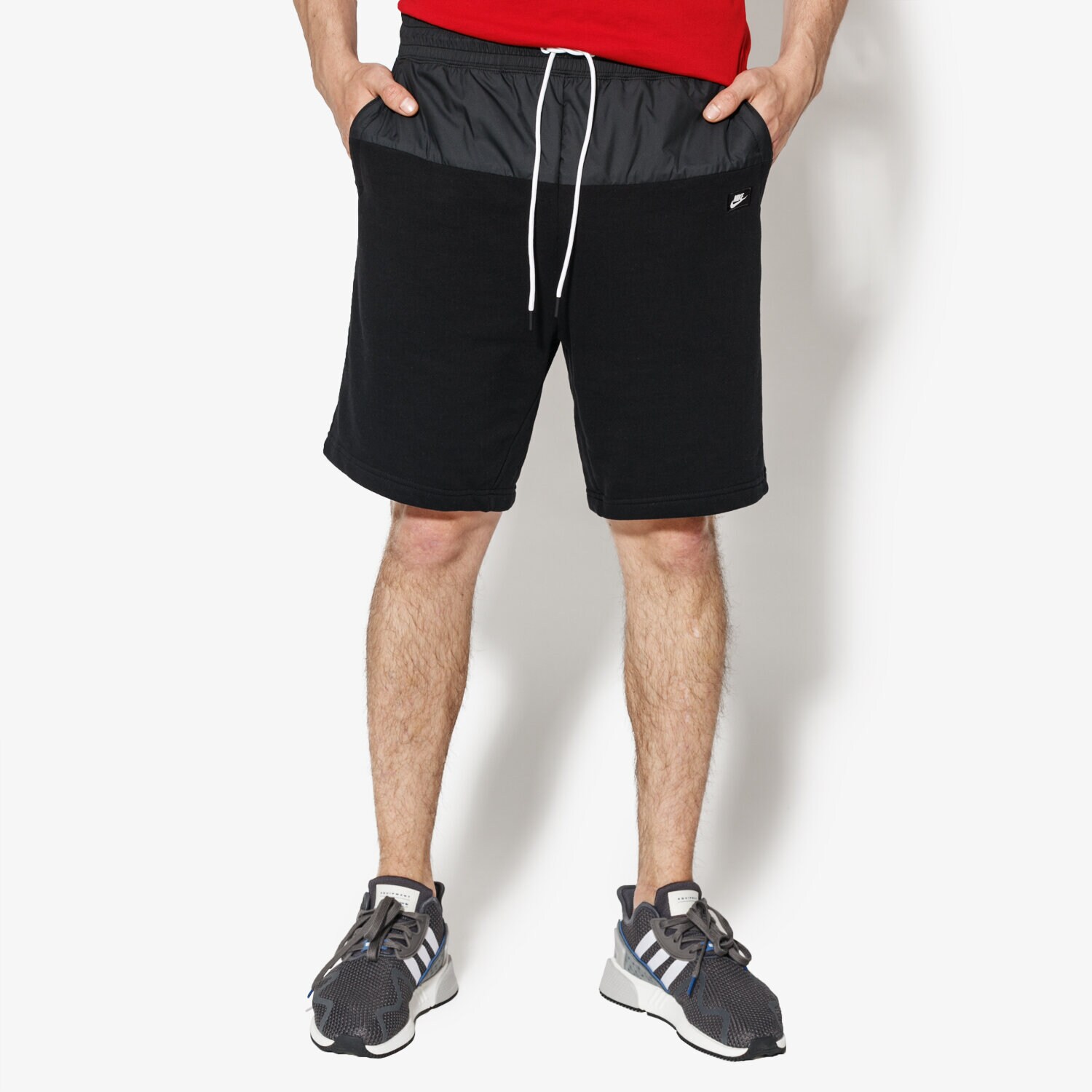 Krótkie spodenki, szorty męskie NIKE SZORTY M NSW MODERN SHORT FT 886247-010 CZARNY