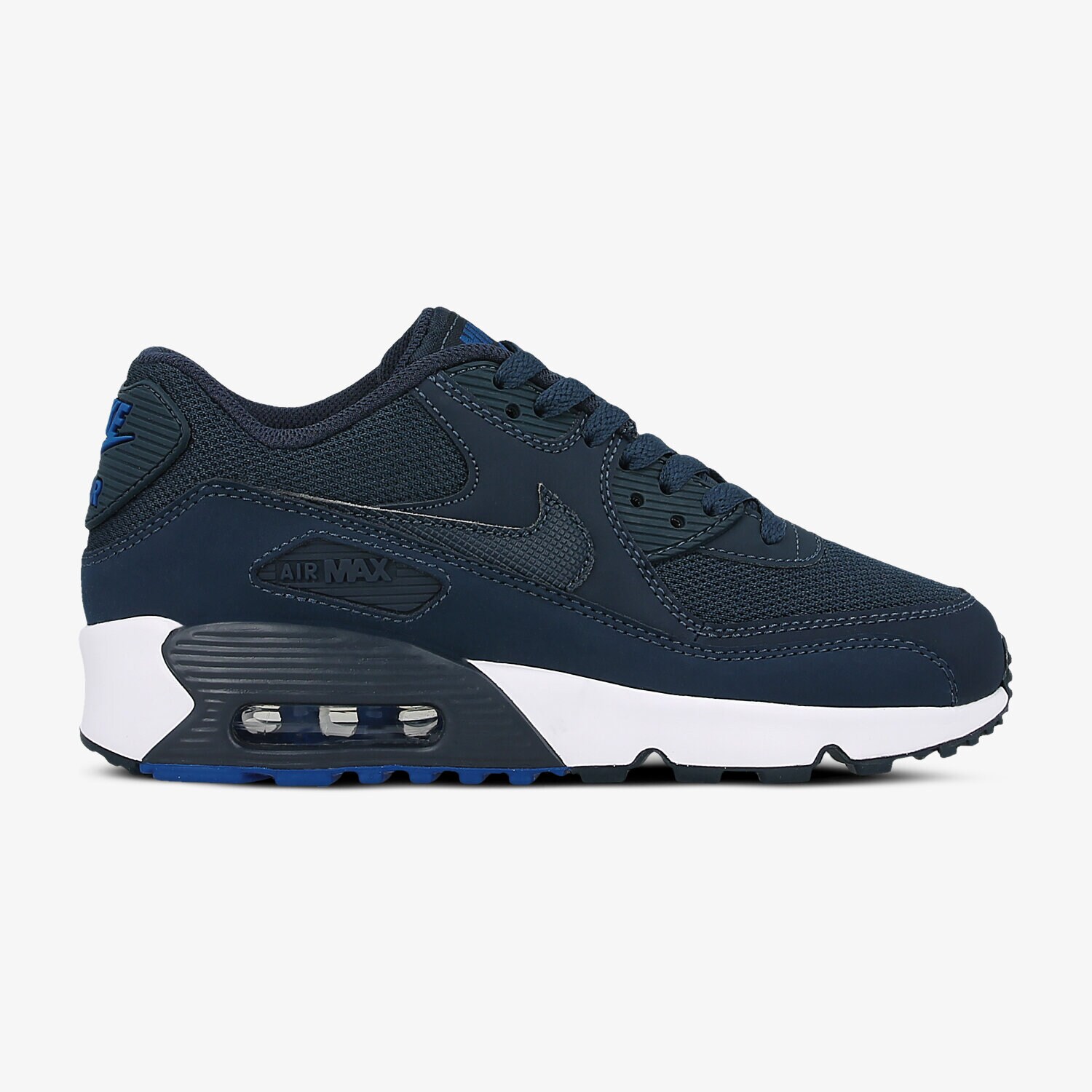 Buty sneakersy dla dzieci NIKE AIR MAX 90 MESH BG 833418407 GRANATOWY