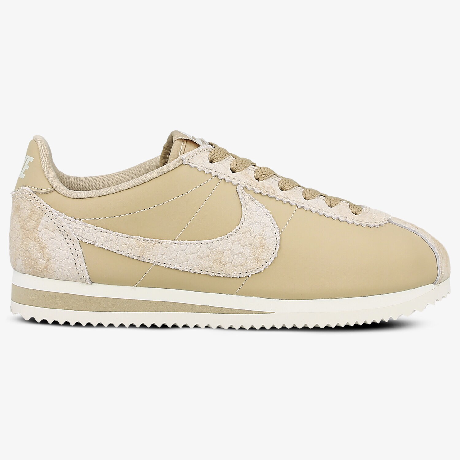 Buty sneakersy damskie NIKE WMNS CLASSIC CORTEZ PREM 905614-200 BEŻOWY