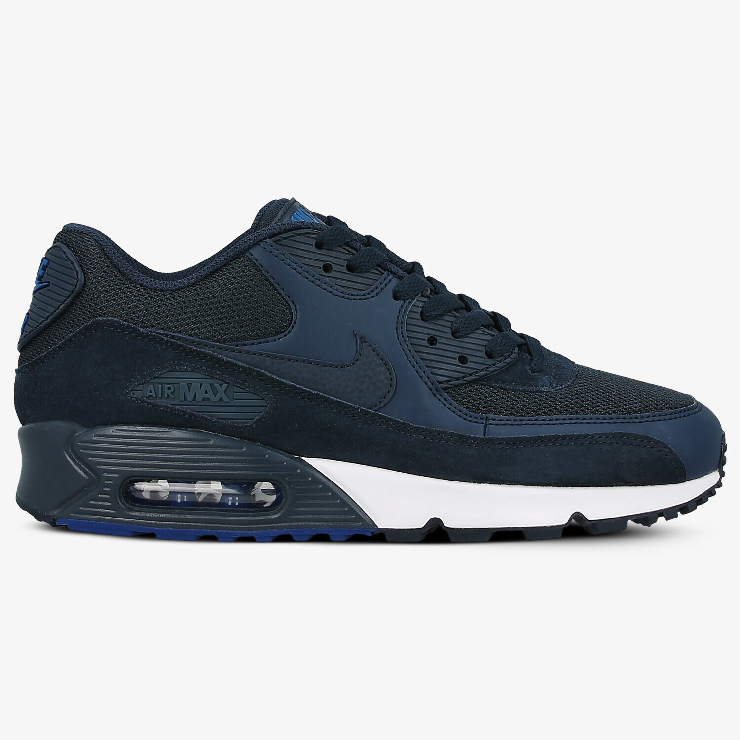 Buty sneakersy męskie NIKE AIR MAX 90 ESSENTIAL 537384422 GRANATOWY