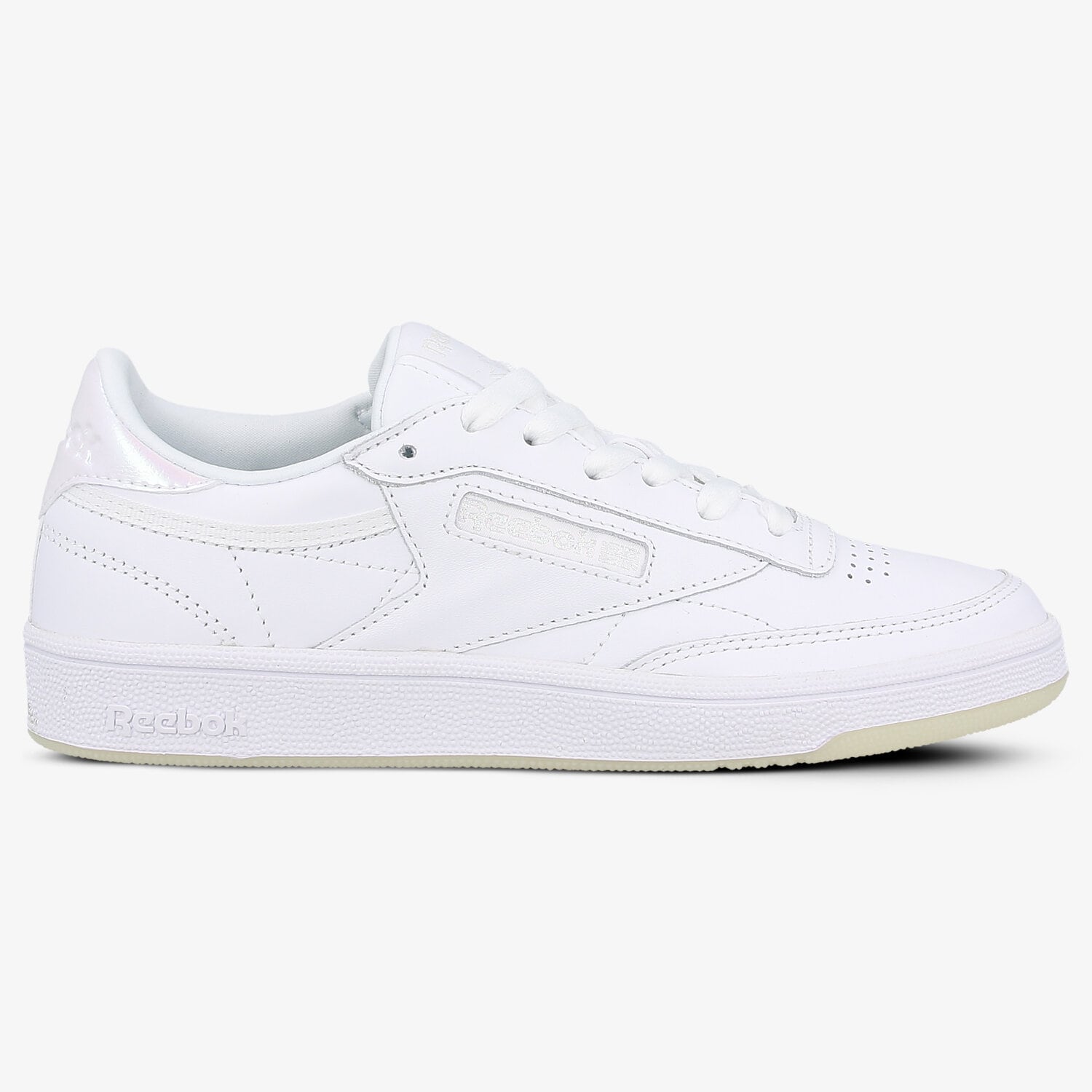 Buty sneakersy damskie REEBOK CLUB C 85 LTHR BS5163 BIAŁY
