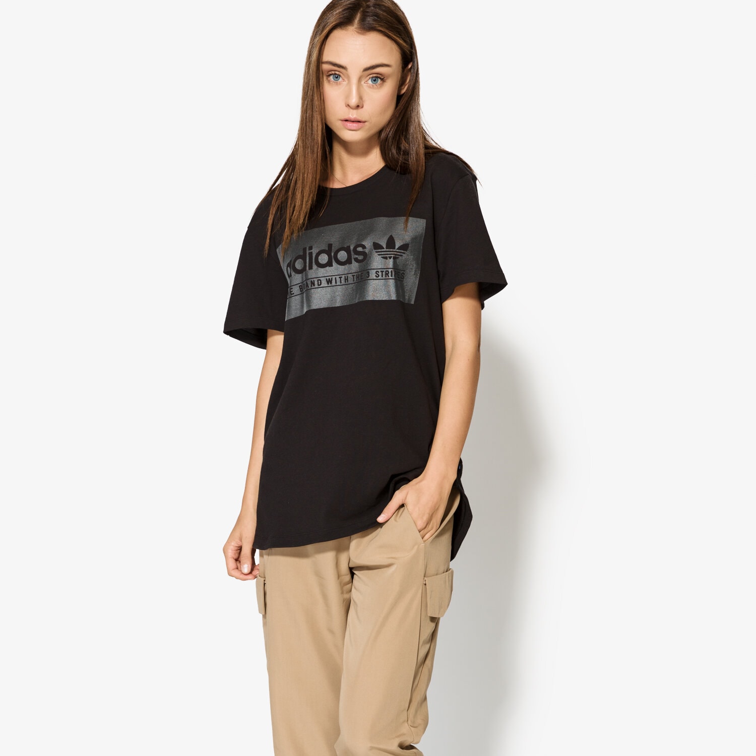 Koszulka, t-shirt damski ADIDAS T-SHIRT SS BF T-SHIRT BS0750 CZARNY