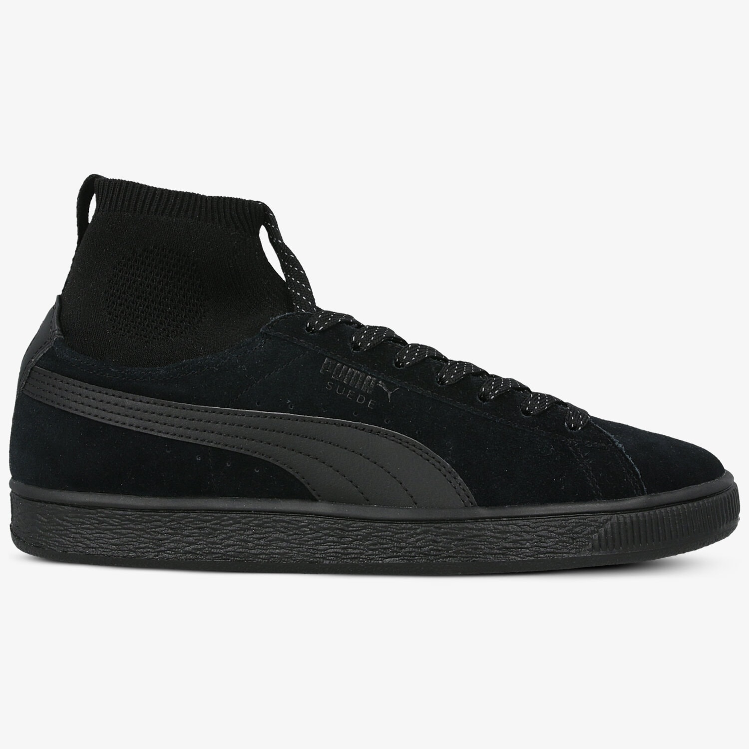 Buty sneakersy męskie PUMA SUEDE CLASSIC SOCK 36407401 CZARNY