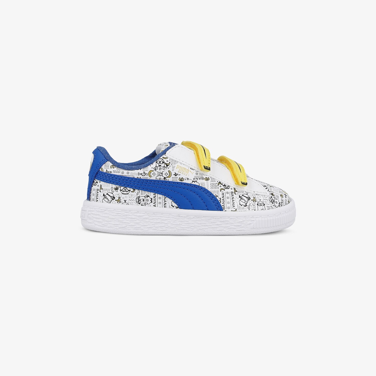 Buty sneakersy dla dzieci PUMA MINIONS BASKET V INF 36401301 BIAŁY