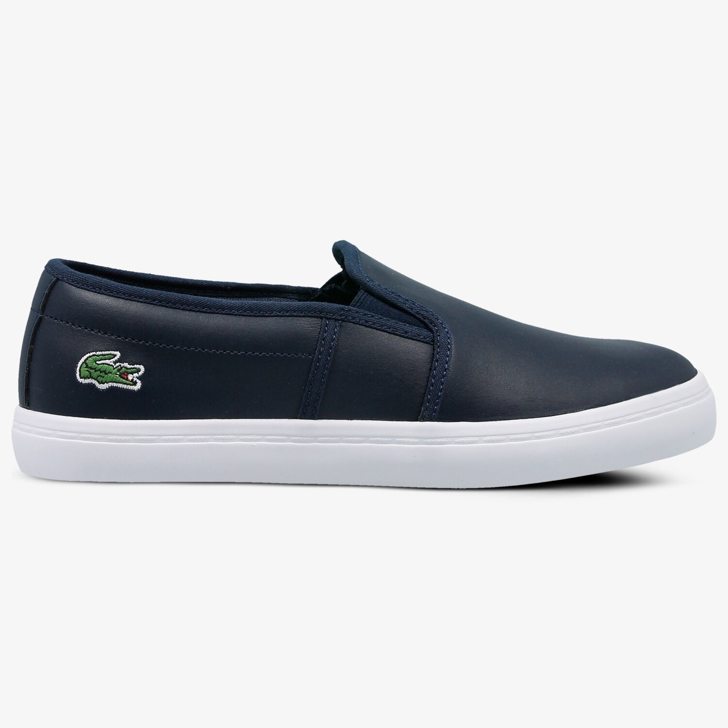 Damskie trampki, tenisówki LACOSTE GAZON BL 1 732SPW0137003 GRANATOWY