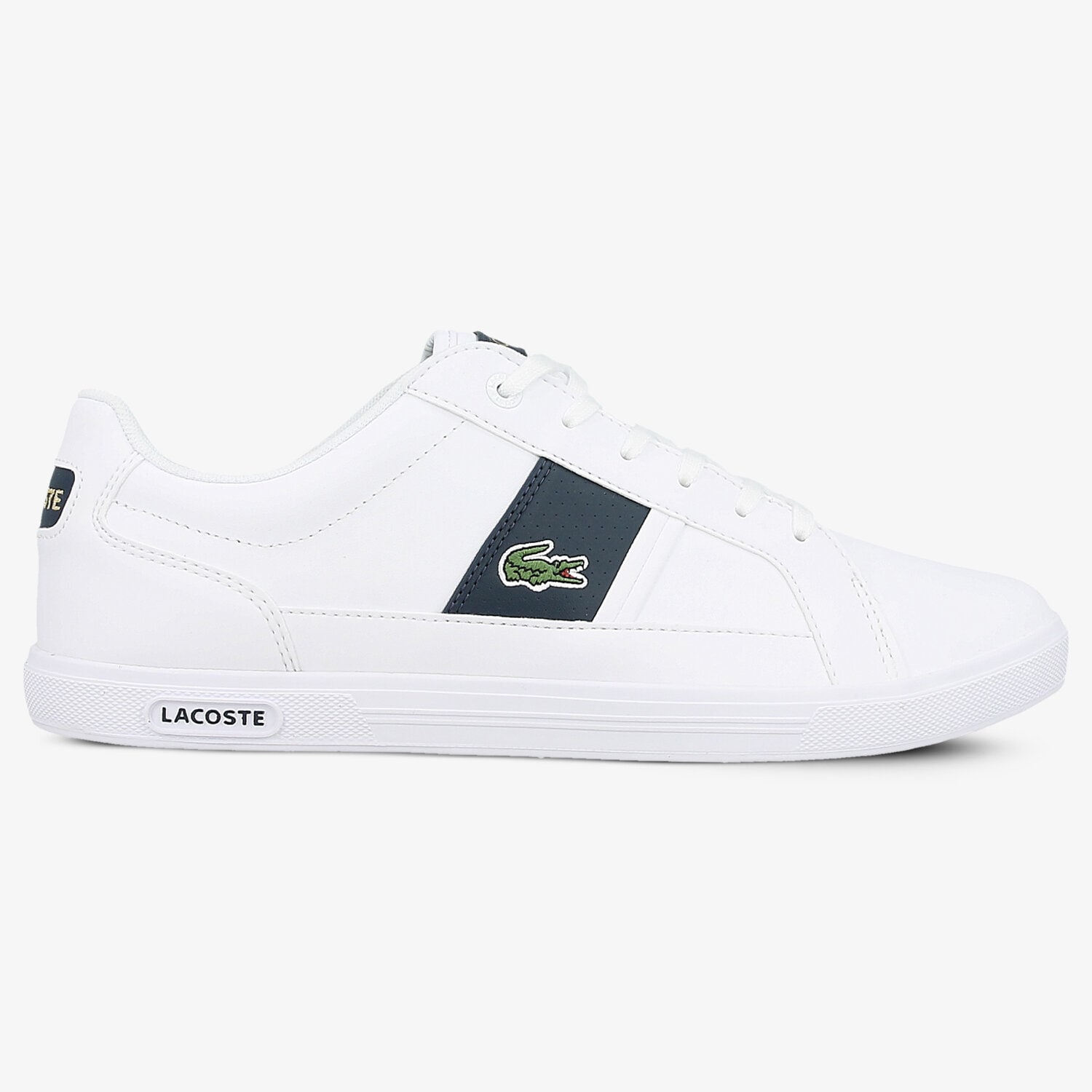 Buty sneakersy męskie LACOSTE EUROPA 118 1 QSP 735SPM0050042 BIAŁY