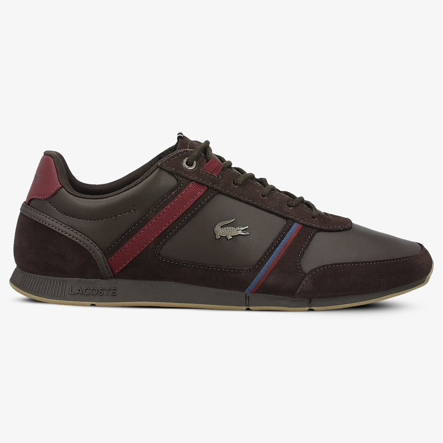 Buty sneakersy męskie LACOSTE MENERVA 118 1 735CAM00782N6 BRĄZOWY