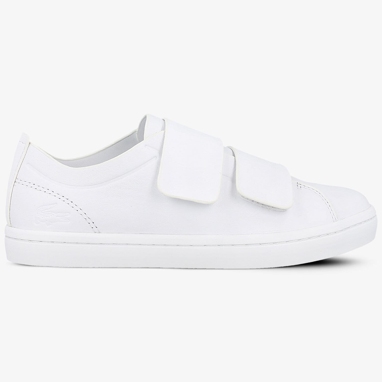 Buty sneakersy damskie LACOSTE STRAIGHTSET STRAP 118 1 735CAW007121G BIAŁY