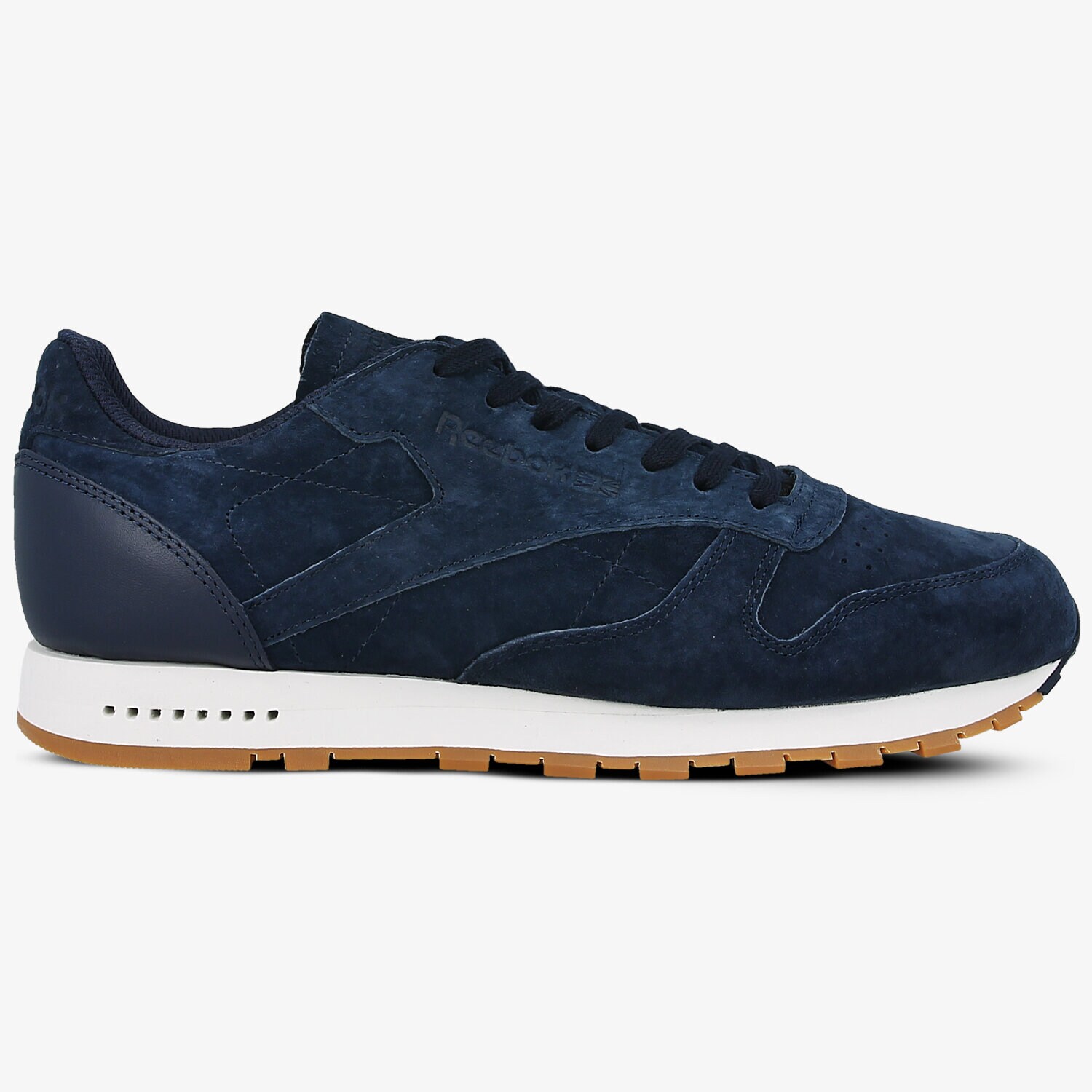 Buty sneakersy męskie REEBOK CL LEATHER SG BD6015 GRANATOWY