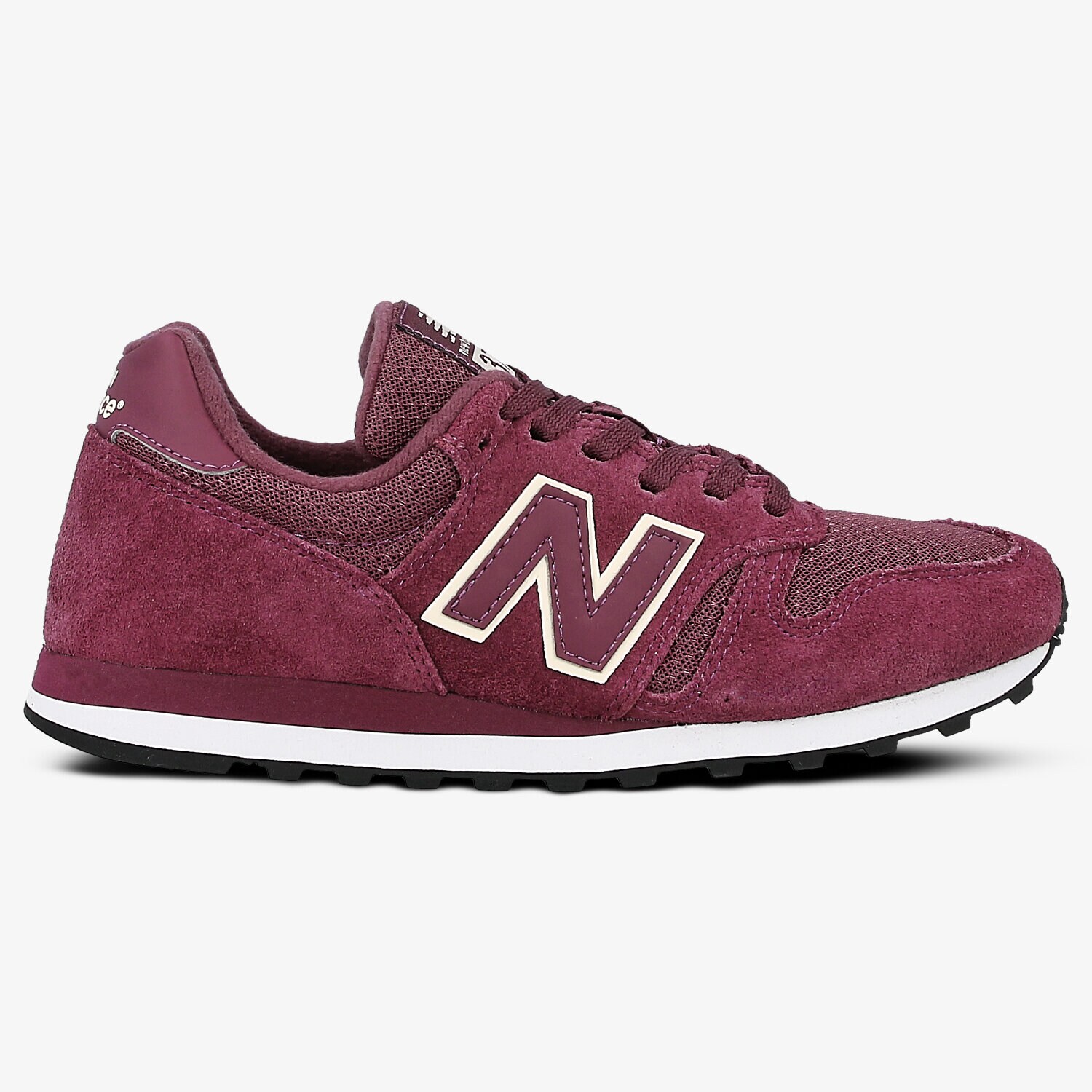 Buty sneakersy damskie NEW BALANCE WL373PUR WL373PUR BORDOWY