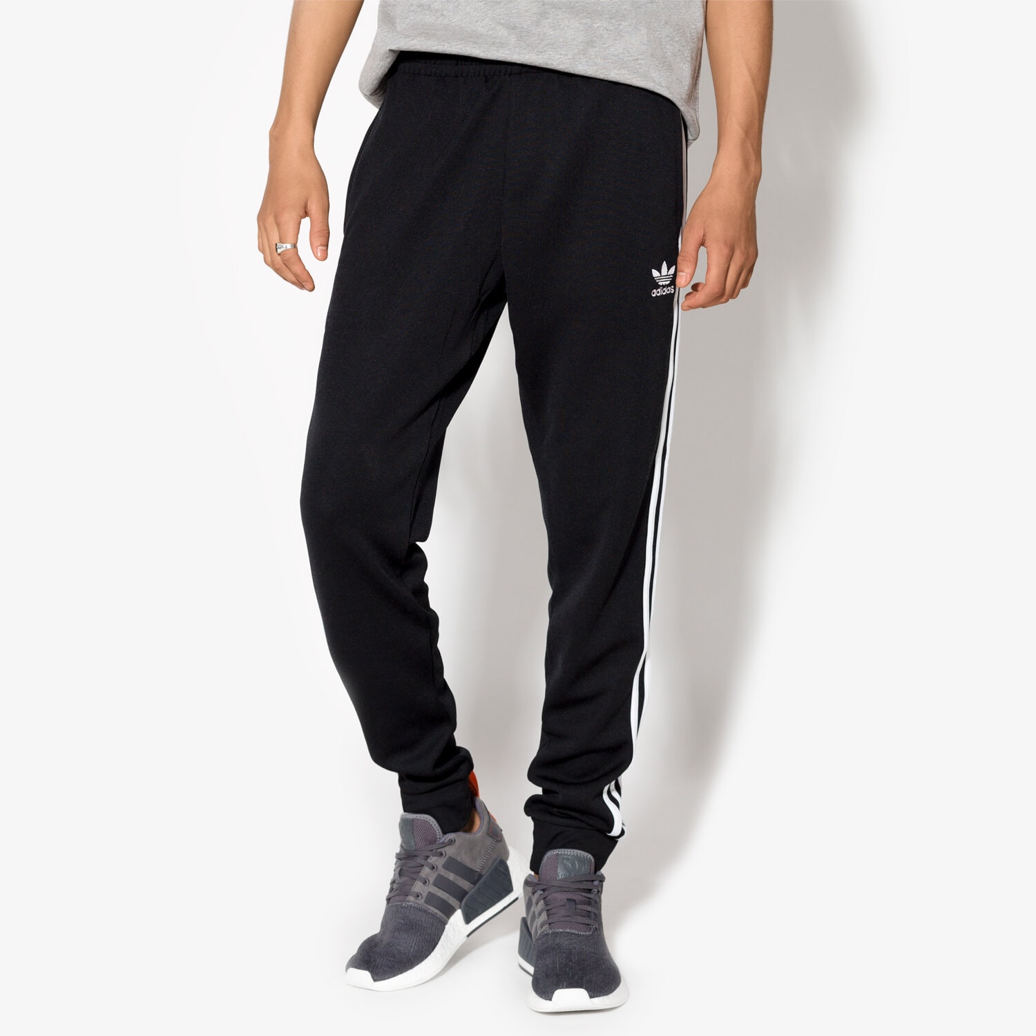 Spodnie sportowe męskie ADIDAS SPODNIE SST CUFFED TP AJ6960 CZARNY