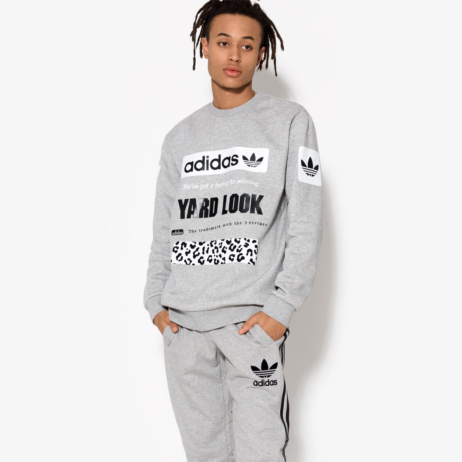 Bluza męska ADIDAS BLUZA STREET GRAPH CR BS2131 SZARY