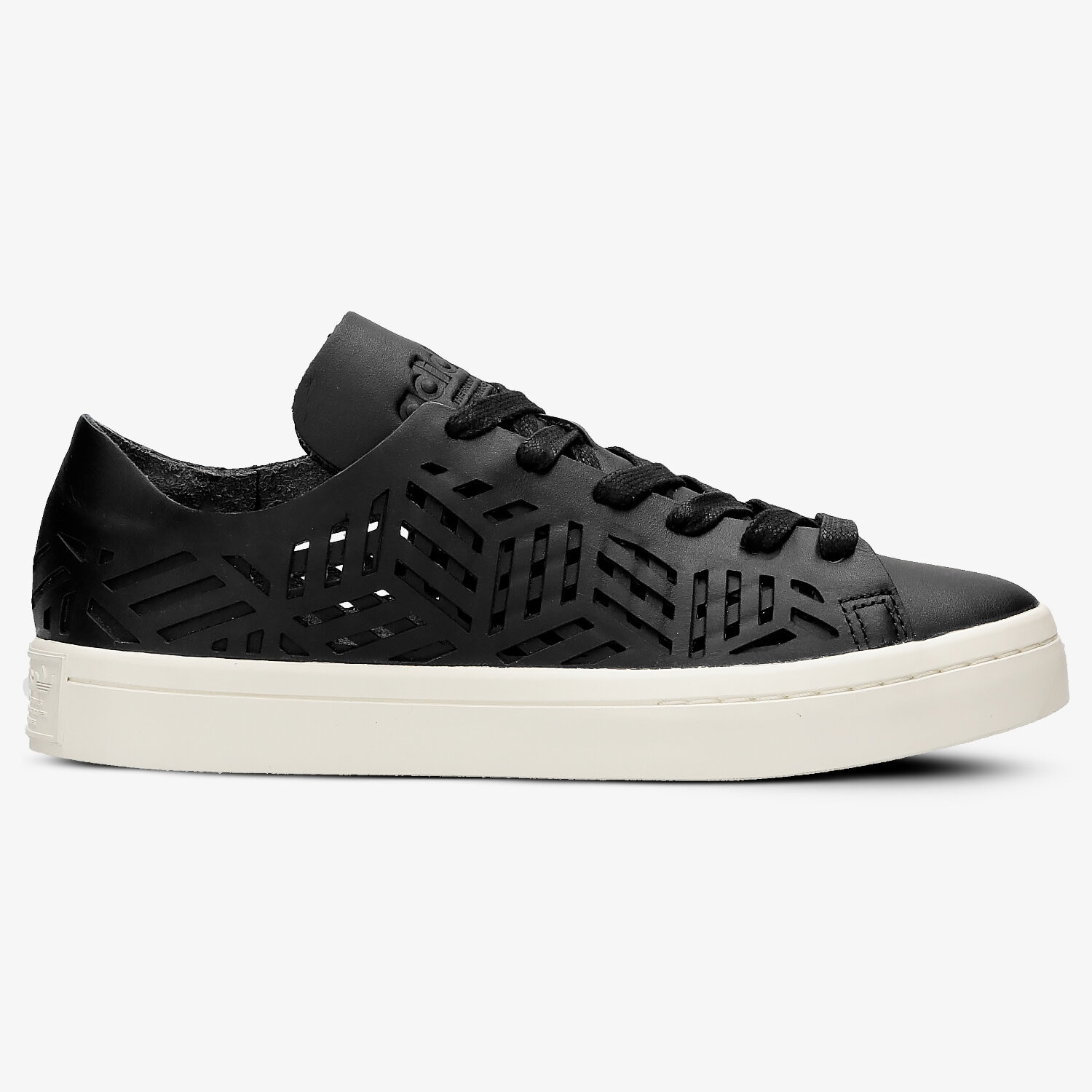 Buty sneakersy damskie ADIDAS COURTVANTAGE CUTOUT W BY2956 CZARNY