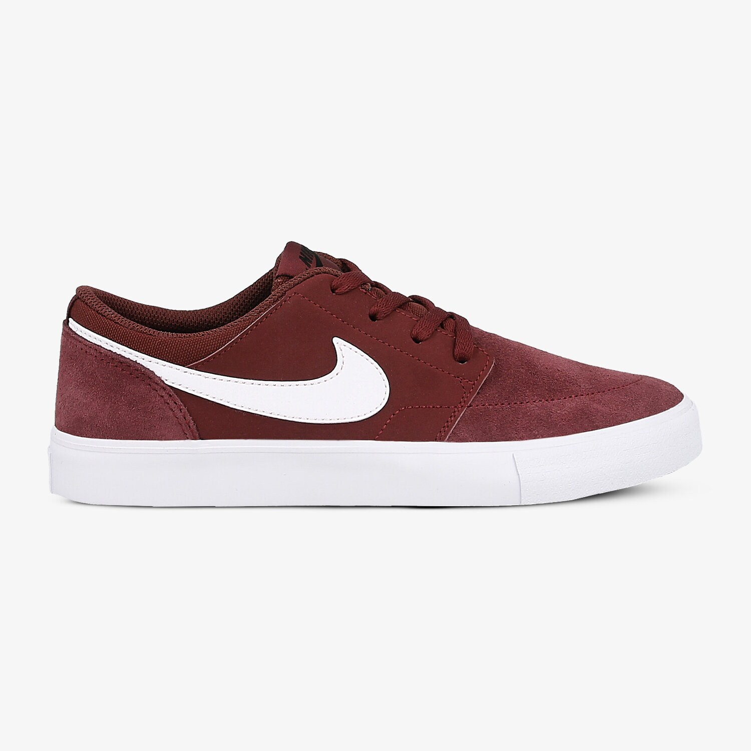 Buty sneakersy dla dzieci NIKE SB PORTMORE II BG 905208600 BORDOWY