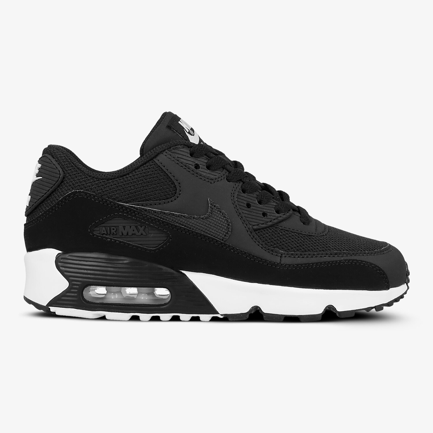 Buty sneakersy dla dzieci NIKE AIR MAX 90 MESH BG 833418-017 CZARNY