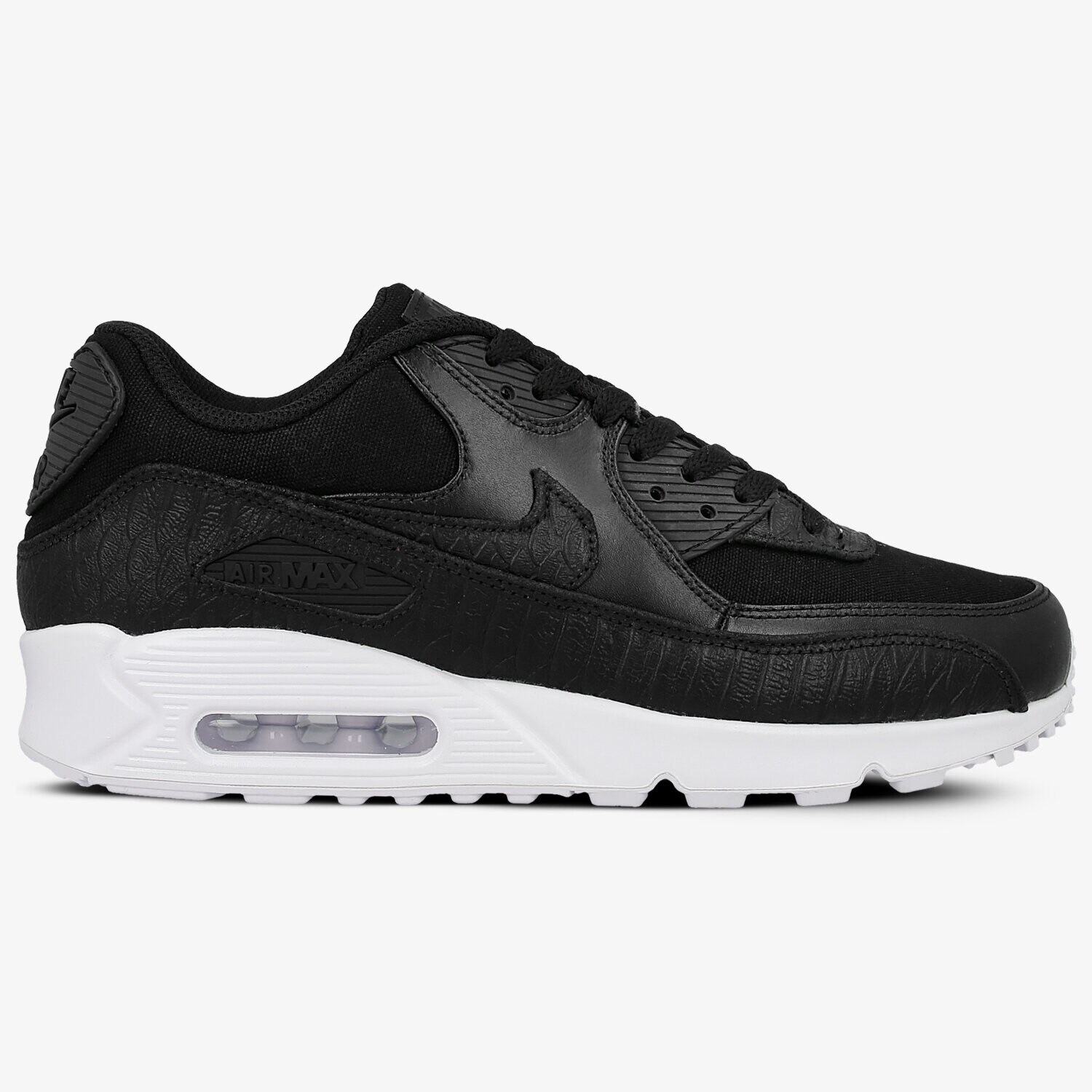 Buty sneakersy męskie NIKE AIR MAX 90 PREMIUM 700155008 CZARNY