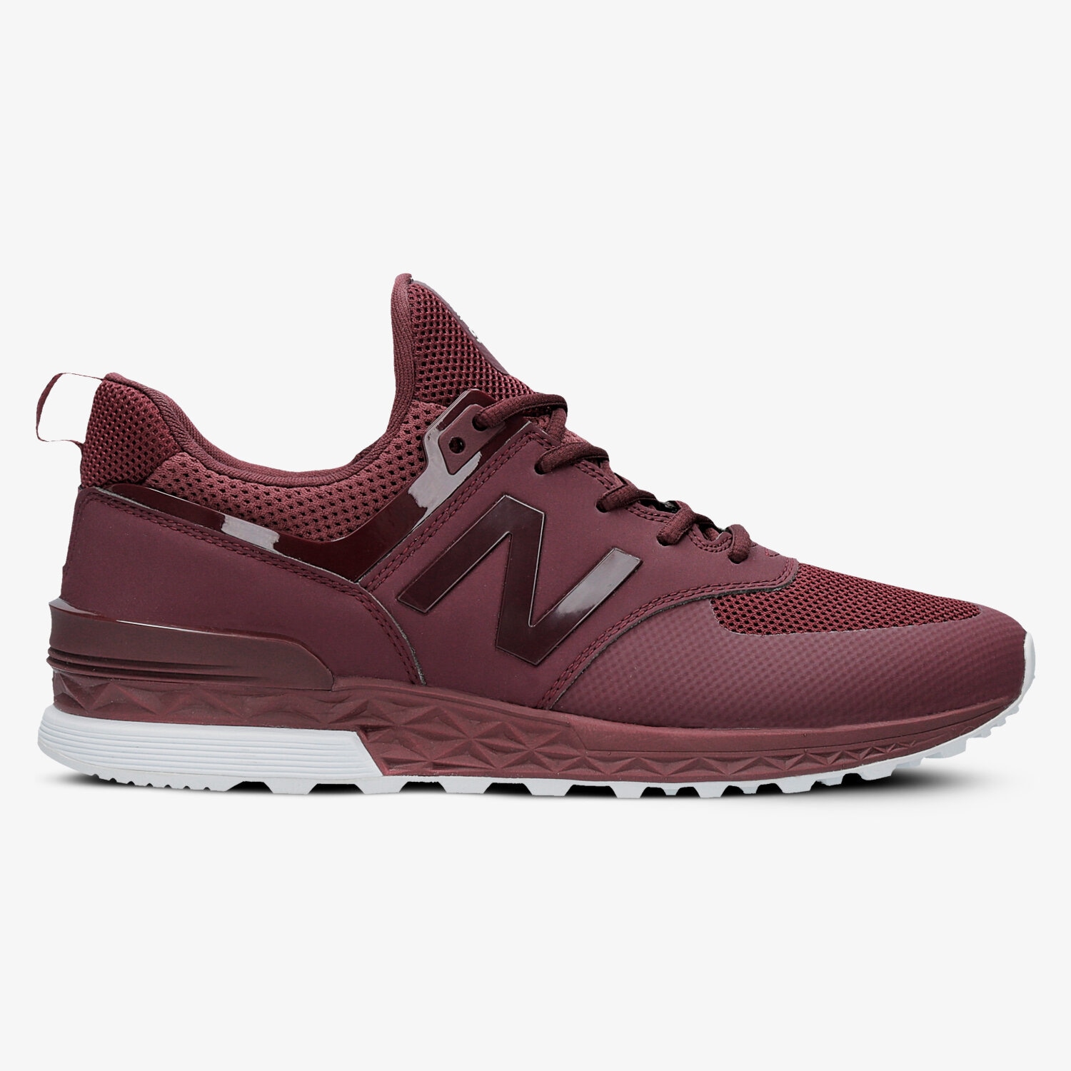 Buty sneakersy męskie NEW BALANCE MS574SBG MS574SBG BORDOWY