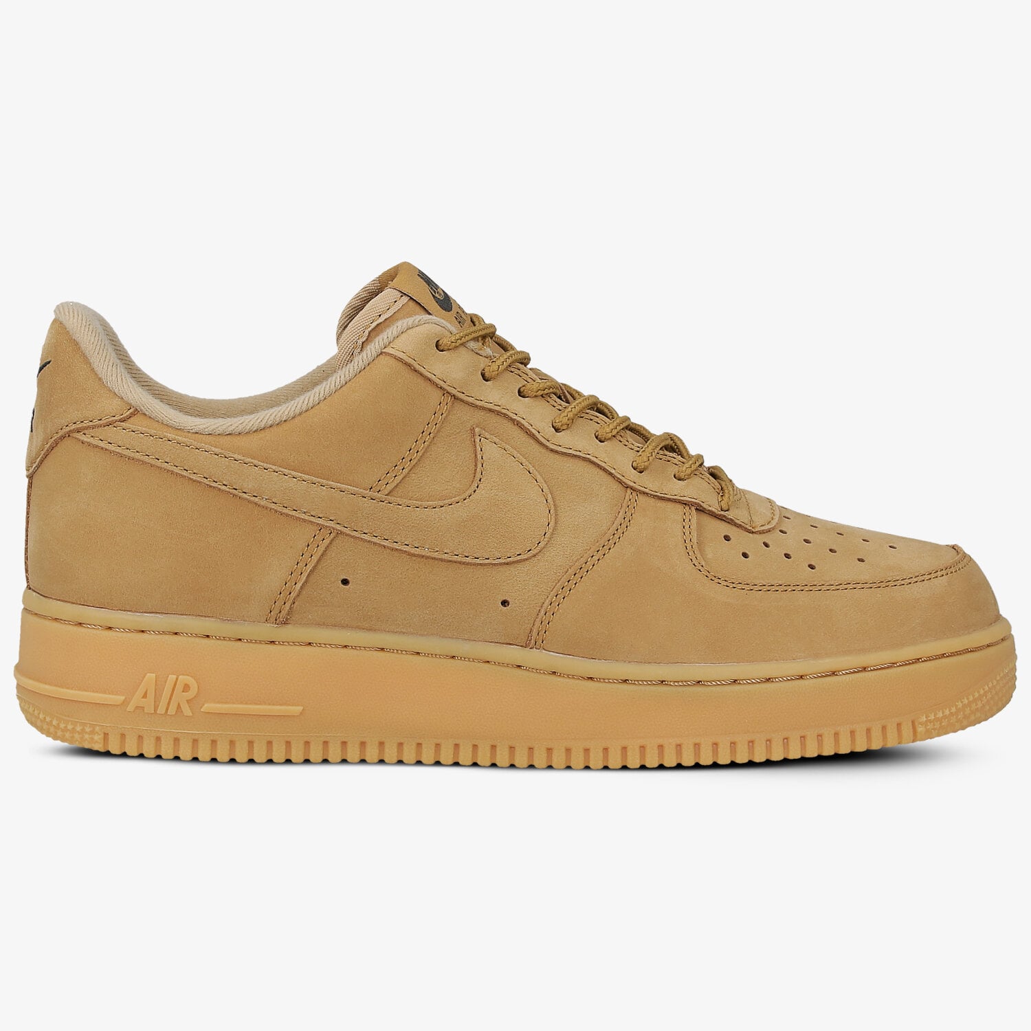 Buty sneakersy męskie NIKE AIR FORCE 1 '07 WB AA4061200 BRĄZOWY