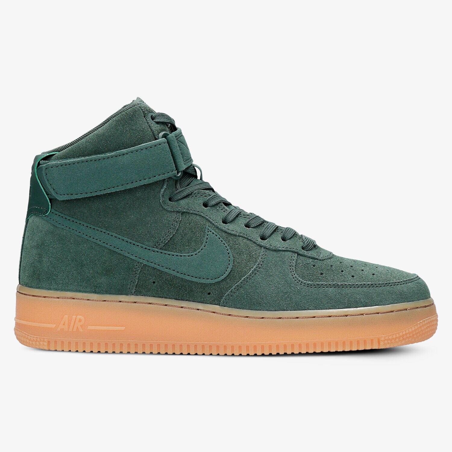 Buty sneakersy męskie NIKE AIR FORCE 1 HIGH '07 LV8 SUEDE AA1118300 ZIELONY