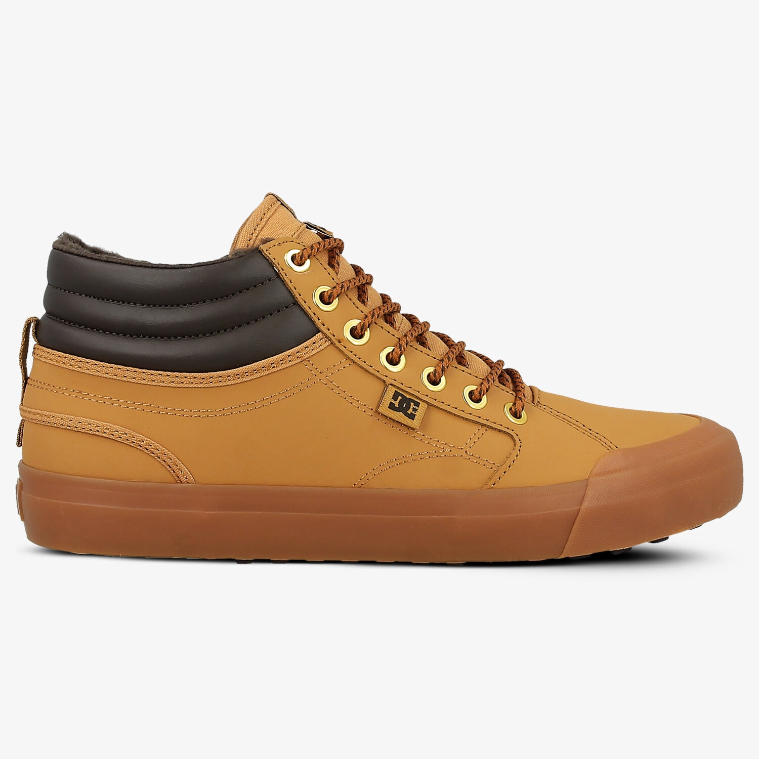 Buty sneakersy męskie DC EVAN HI WNT. ADYS300412WE9 BRĄZOWY