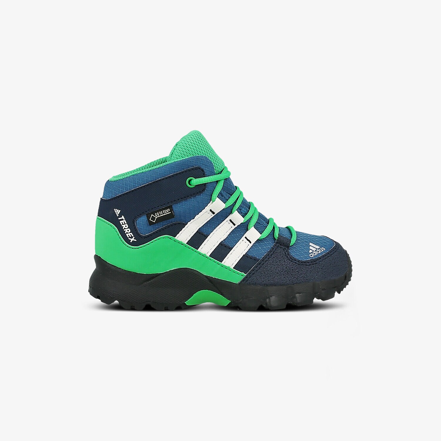 Buty zimowe, trekkingowe, outdoor dla dzieci ADIDAS TERREX MID GTX I S76931 NIEBIESKI
