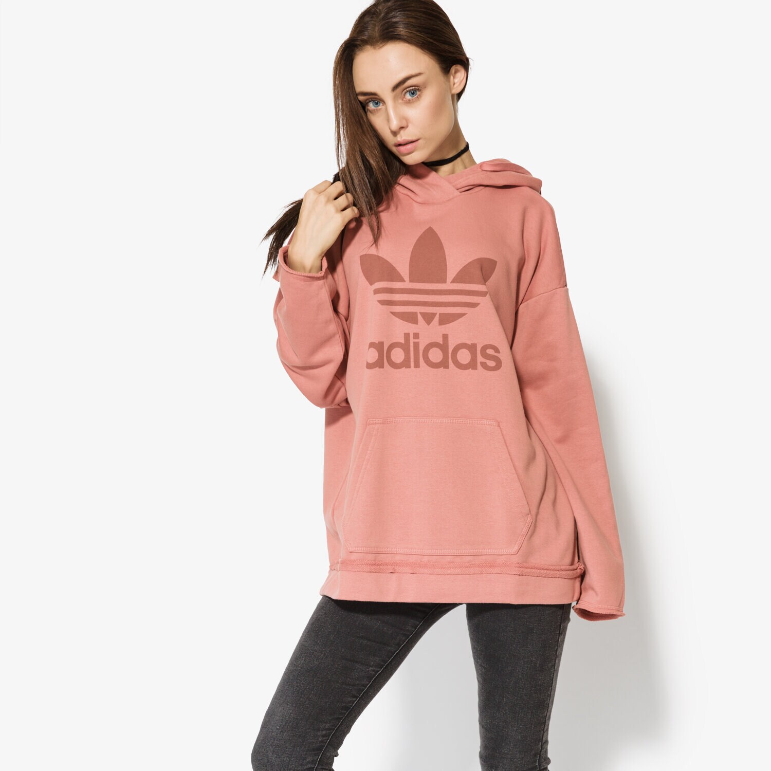 Bluza damska ADIDAS BLUZA TRF HOODIE BR9304 RÓŻOWY