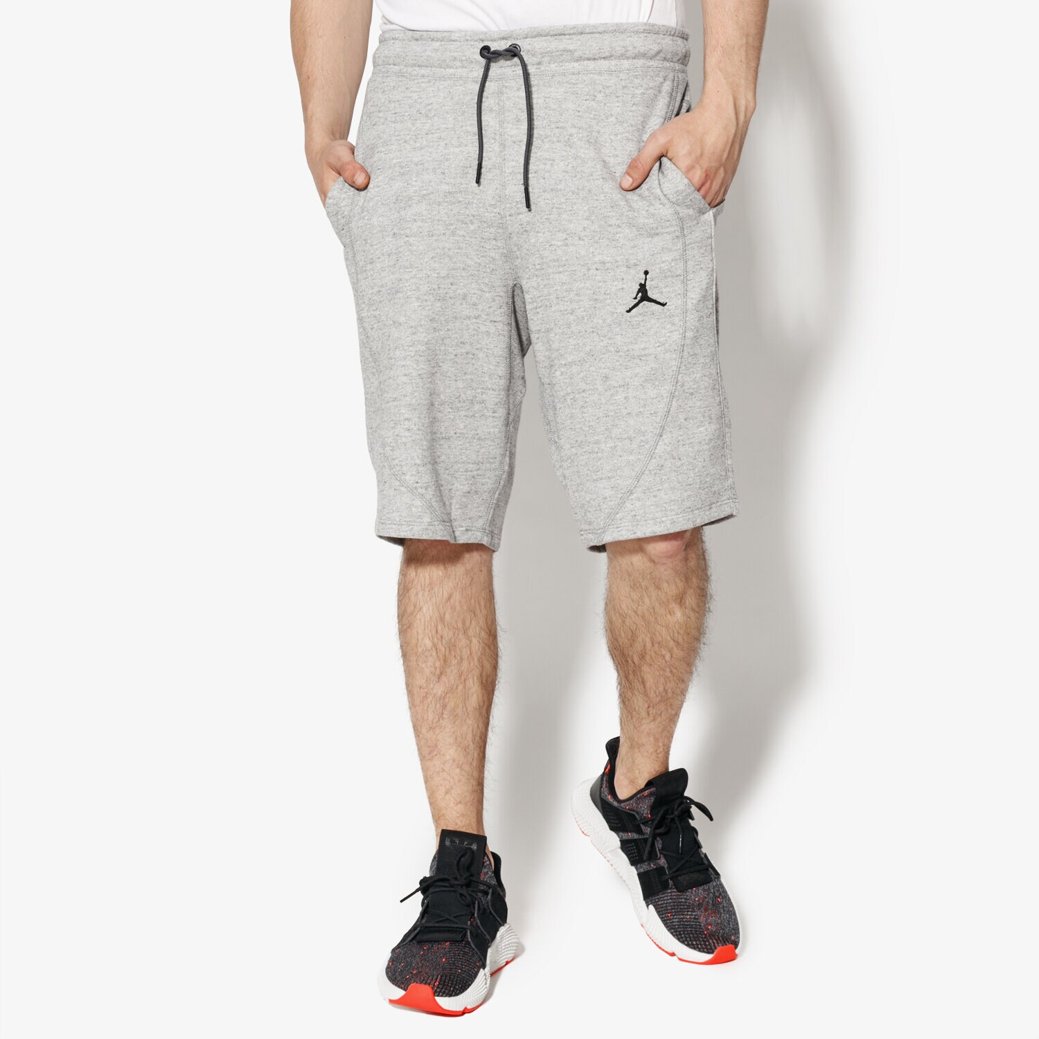 Krótkie spodenki, szorty męskie JORDAN SZORTY JSW WINGS LITE SHORT 914434-063 SZARY
