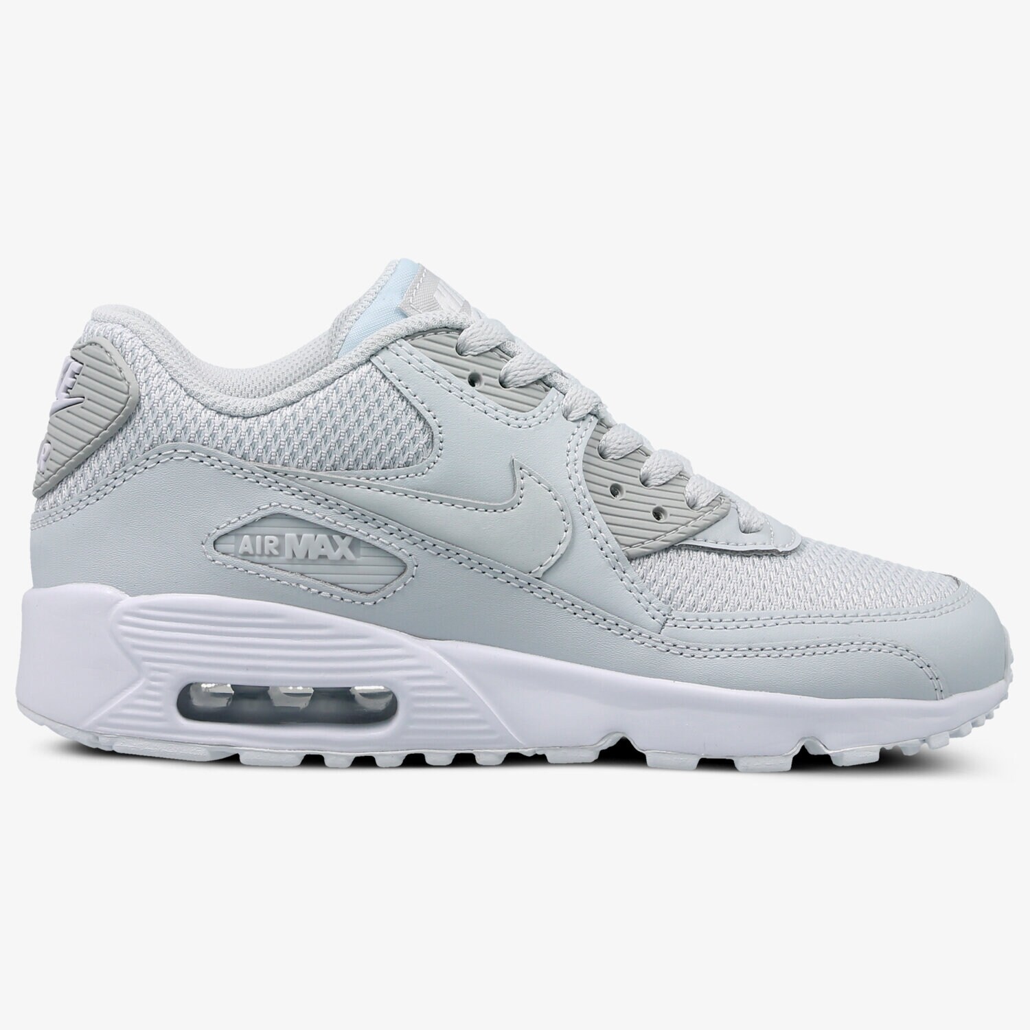 Buty sneakersy dla dzieci NIKE AIR MAX 90 MESH BG 833418-022 SZARY