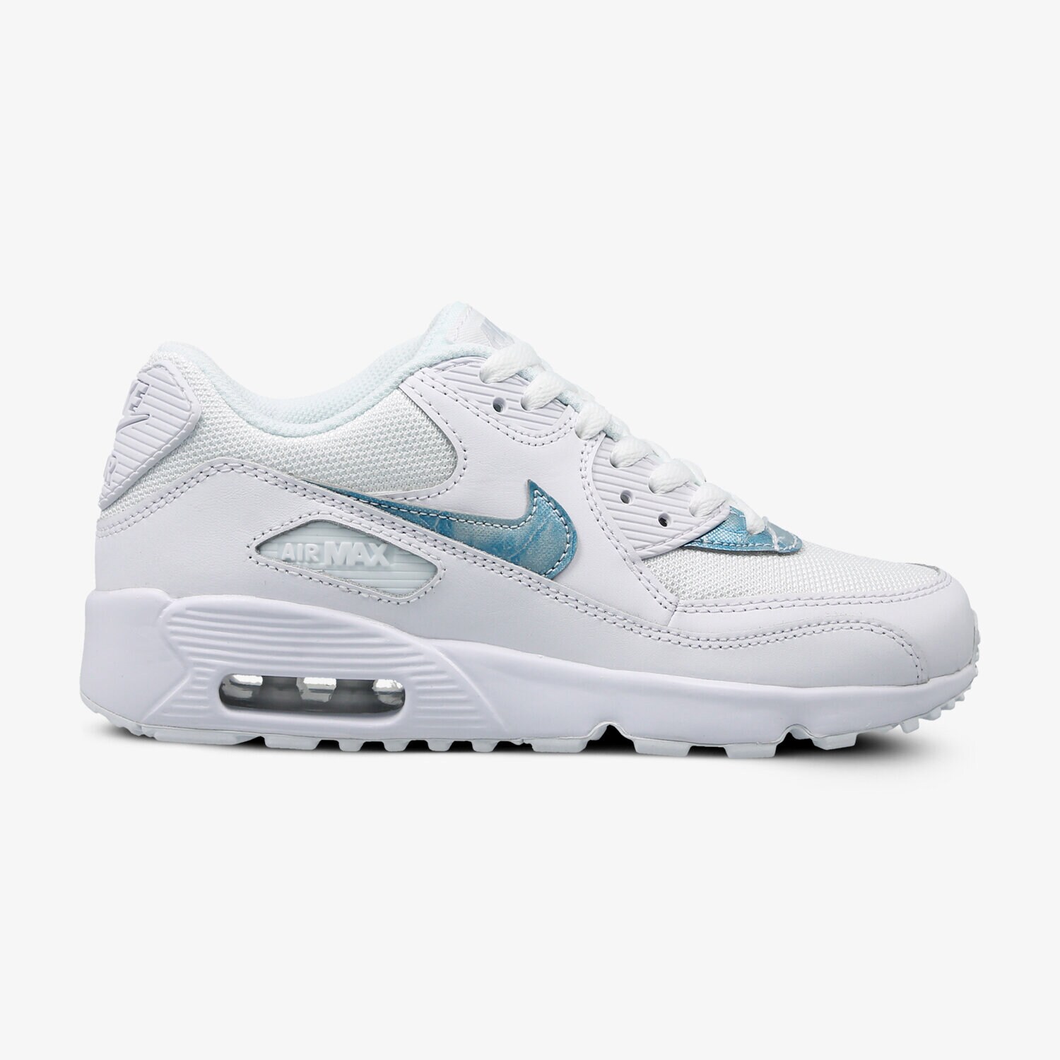 Buty sneakersy dla dzieci NIKE AIR MAX 90 MESH BG 833418-111 BIAŁY