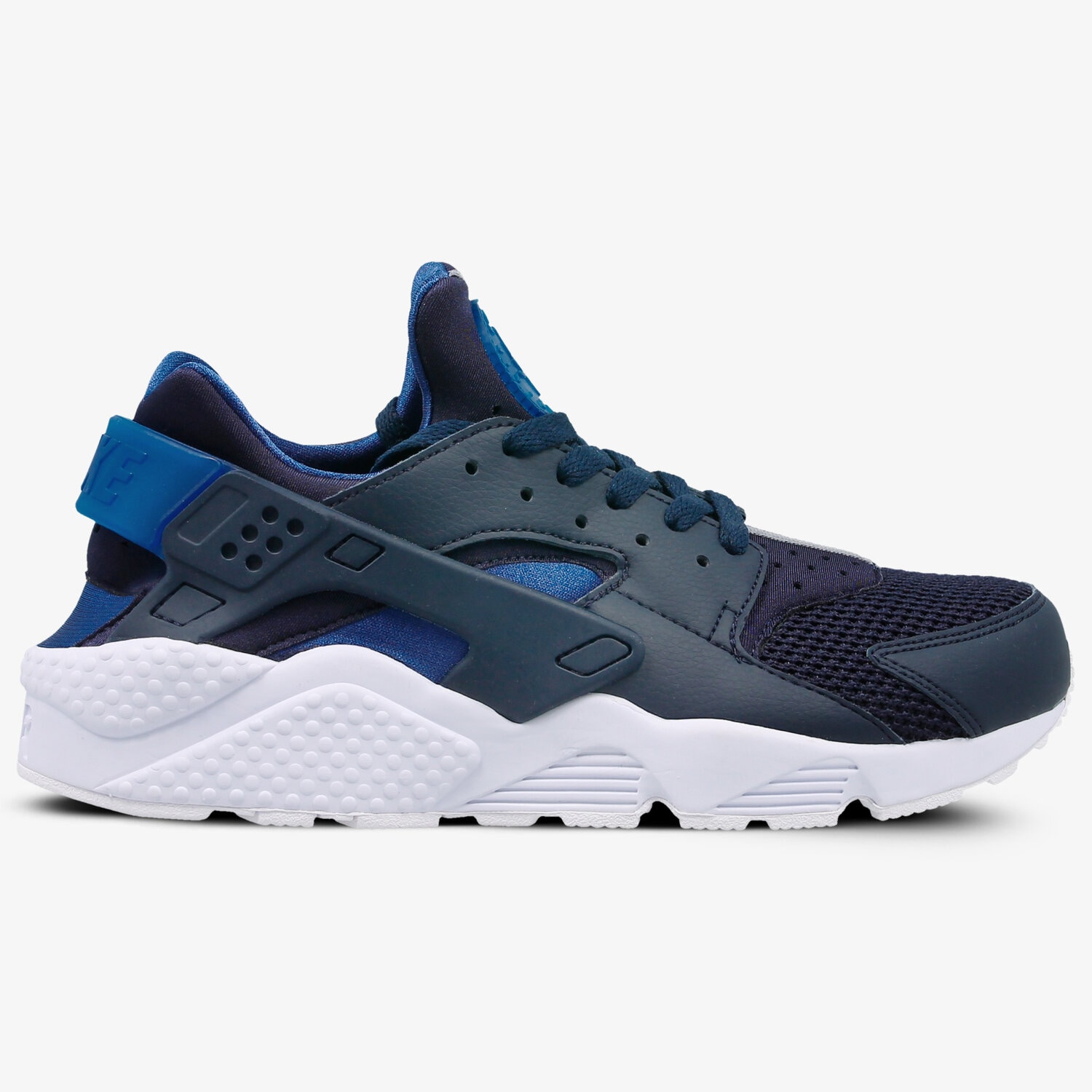 Buty sneakersy męskie NIKE AIR HUARACHE RUN 318429420 GRANATOWY
