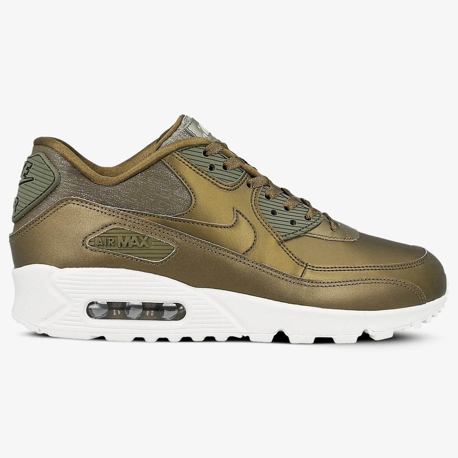 Buty sneakersy damskie NIKE WMNS AIR MAX 90 PRM 896497-901 BRĄZOWY
