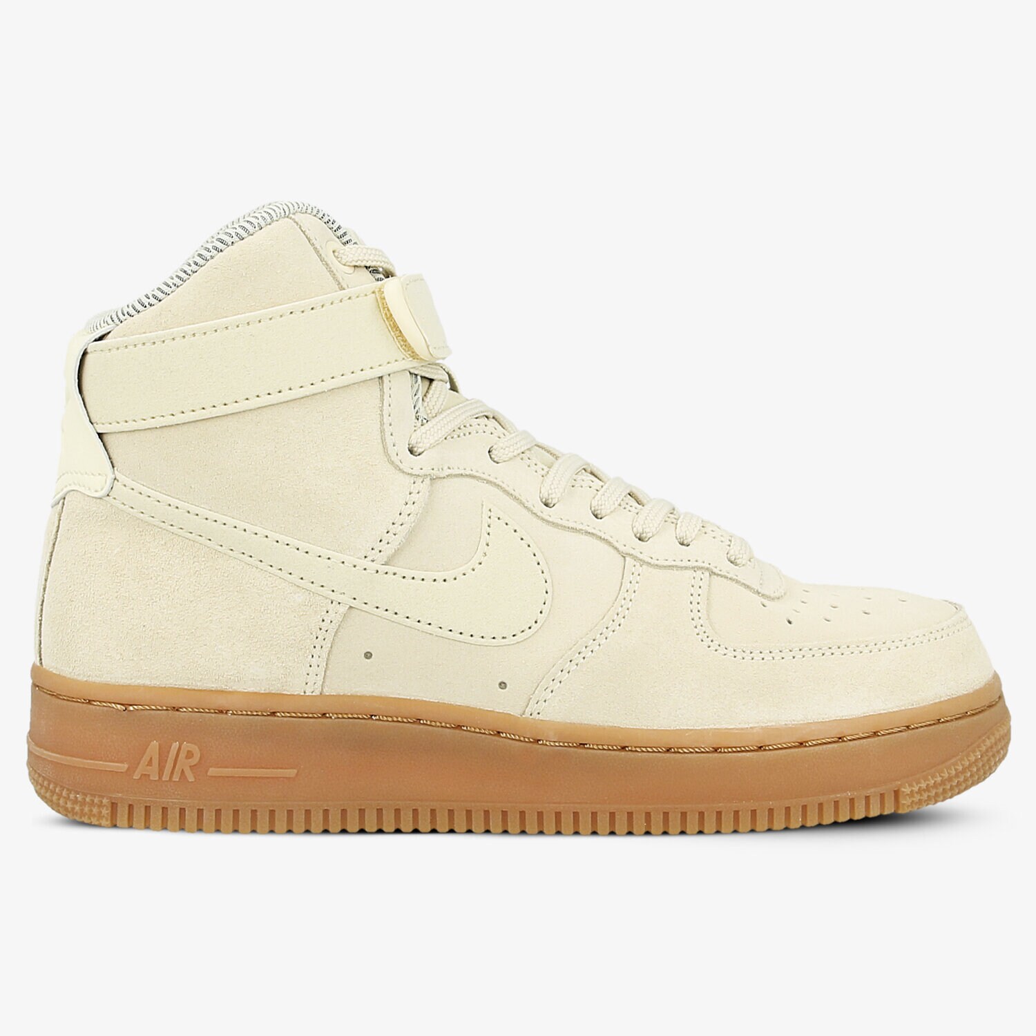 Buty sneakersy damskie NIKE WMNS AIR FORCE 1 HI SE 860544-100 BEŻOWY