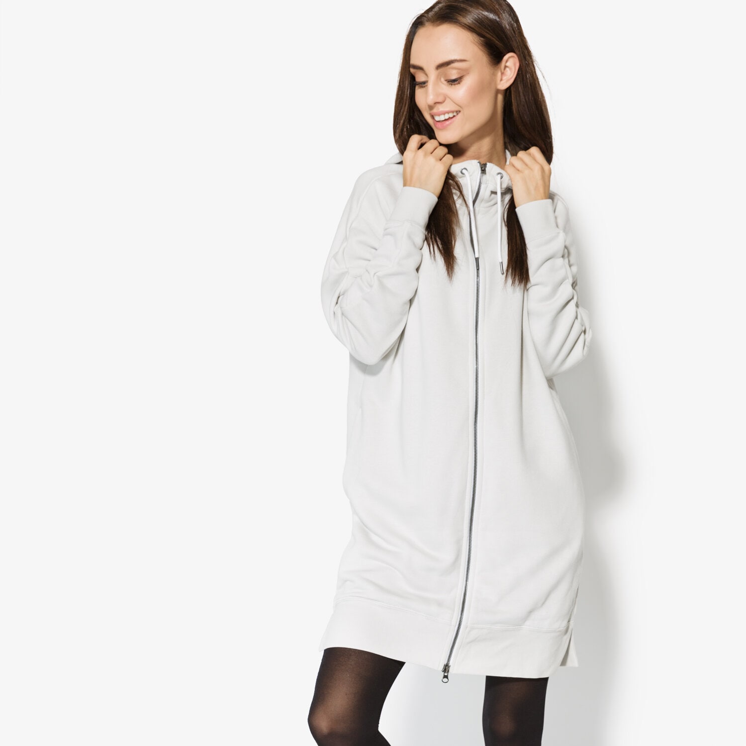 Bluza damska NIKE BLUZA W NSW MODERN HOODIE FZ 857382072 BEŻOWY