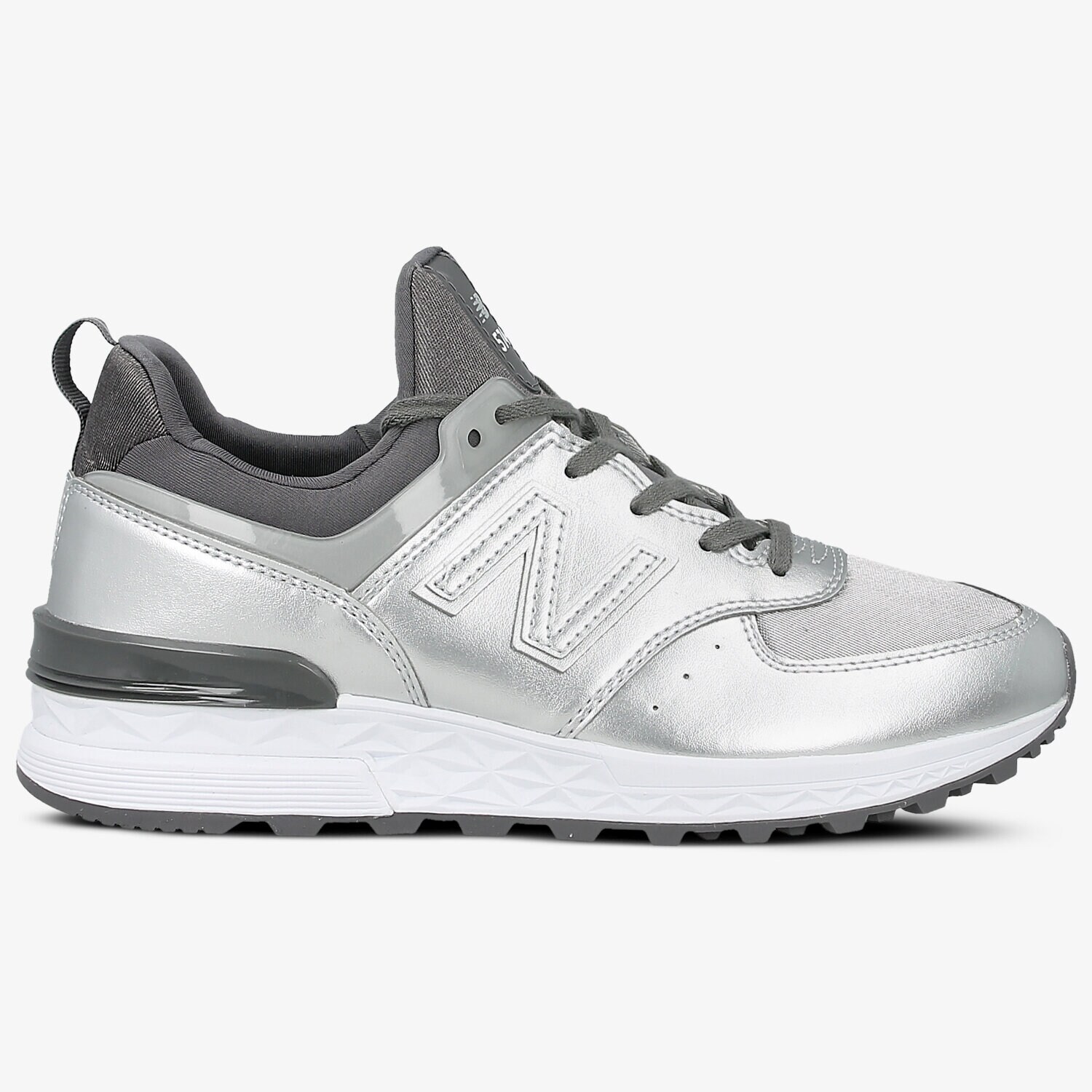 Buty sneakersy damskie NEW BALANCE WS574SFG WS574SFG SREBRNY