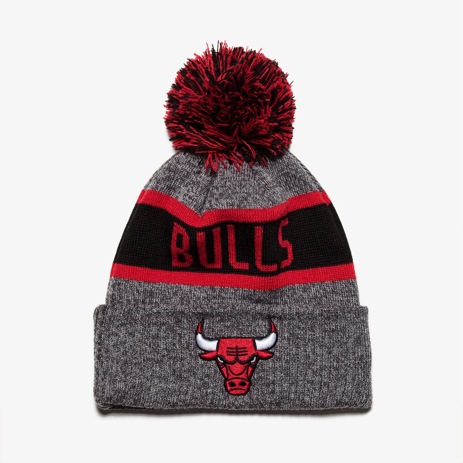 Czapka zimowa dla dzieci NEW ERA CZAPKA NBA KNIT MARL CHI BULLS GRA/OTC 80524568 SZARY