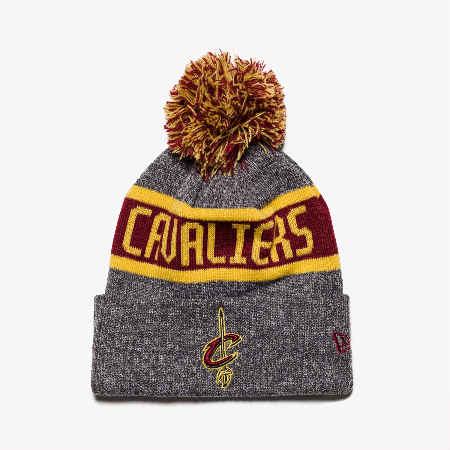 Czapka zimowa dla dzieci NEW ERA CZAPKA NBA KNIT MARL CLE CAVALIERS GRA/OTC 80524569 SZARY